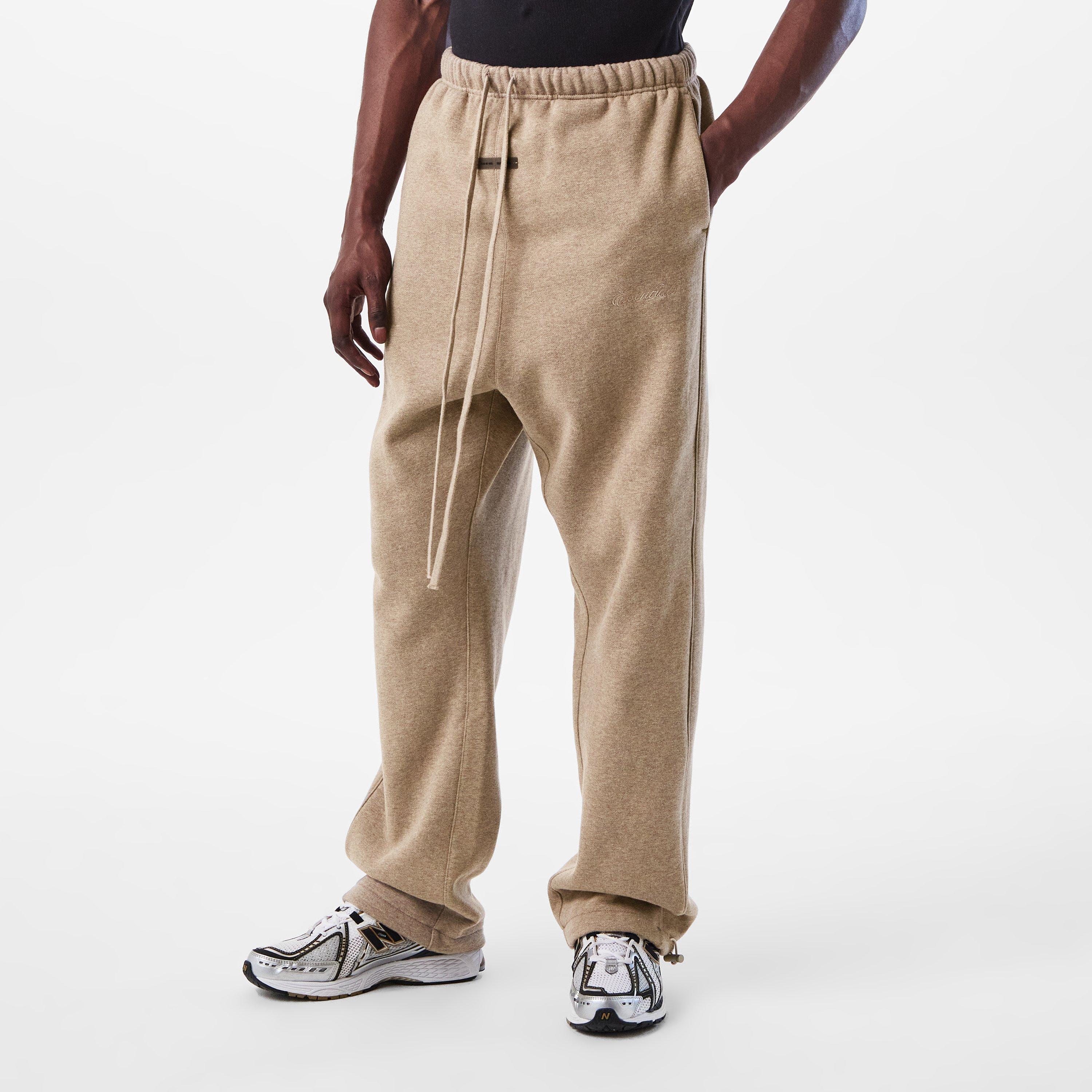 Heather - Fear Of God Essentials - Men's Open Hem Fleece Jogging Bottoms - 3