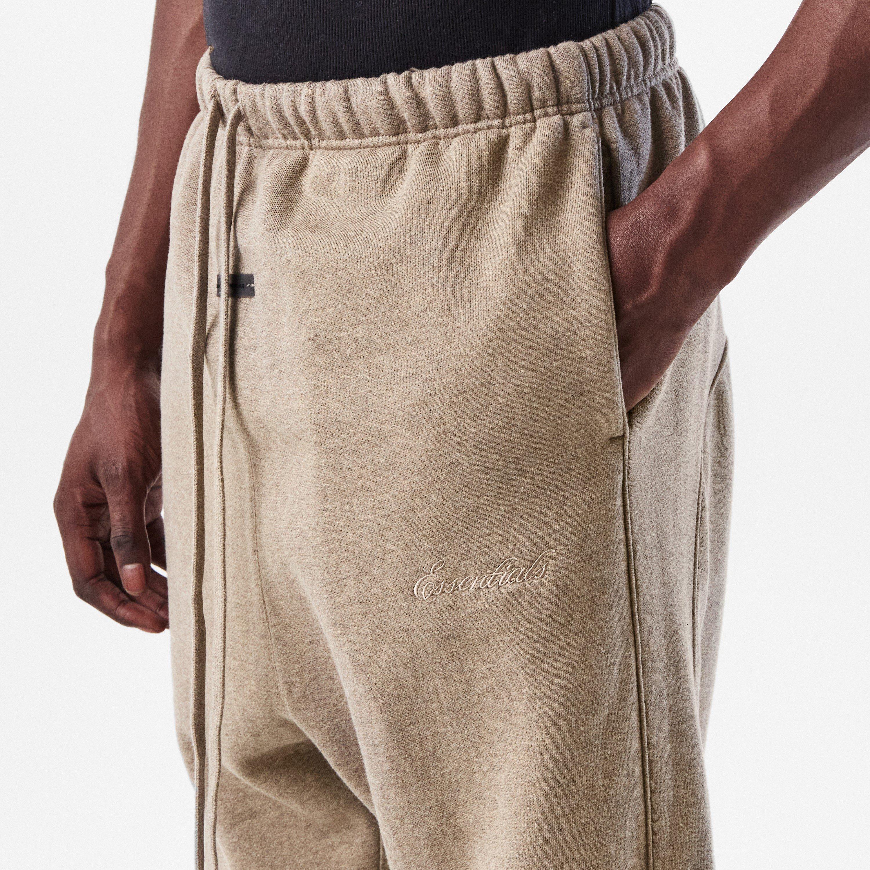 Heather - Fear Of God Essentials - Men's Open Hem Fleece Jogging Bottoms - 5