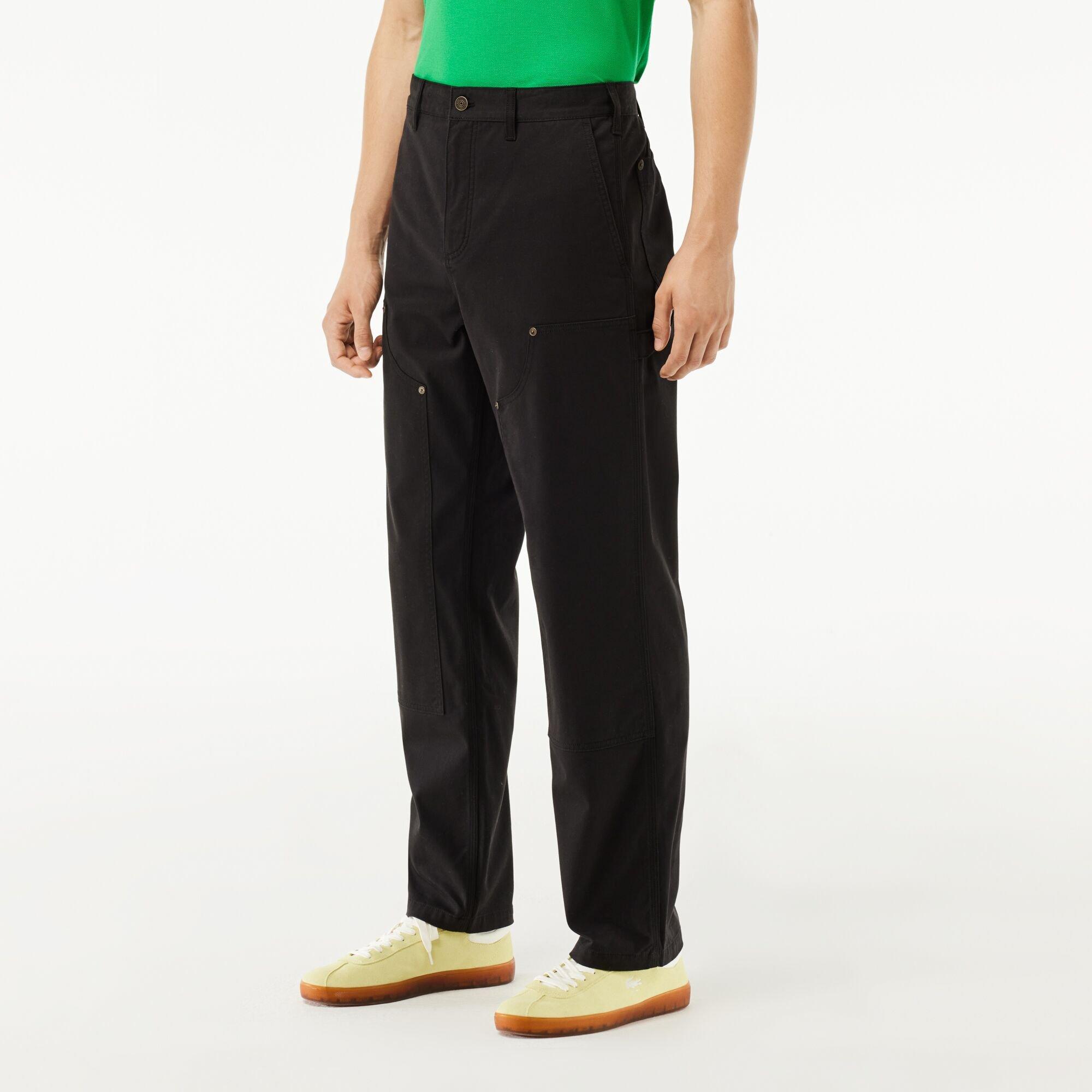 Nero - Lacoste - Men's Utility Cargo Trousers - 1
