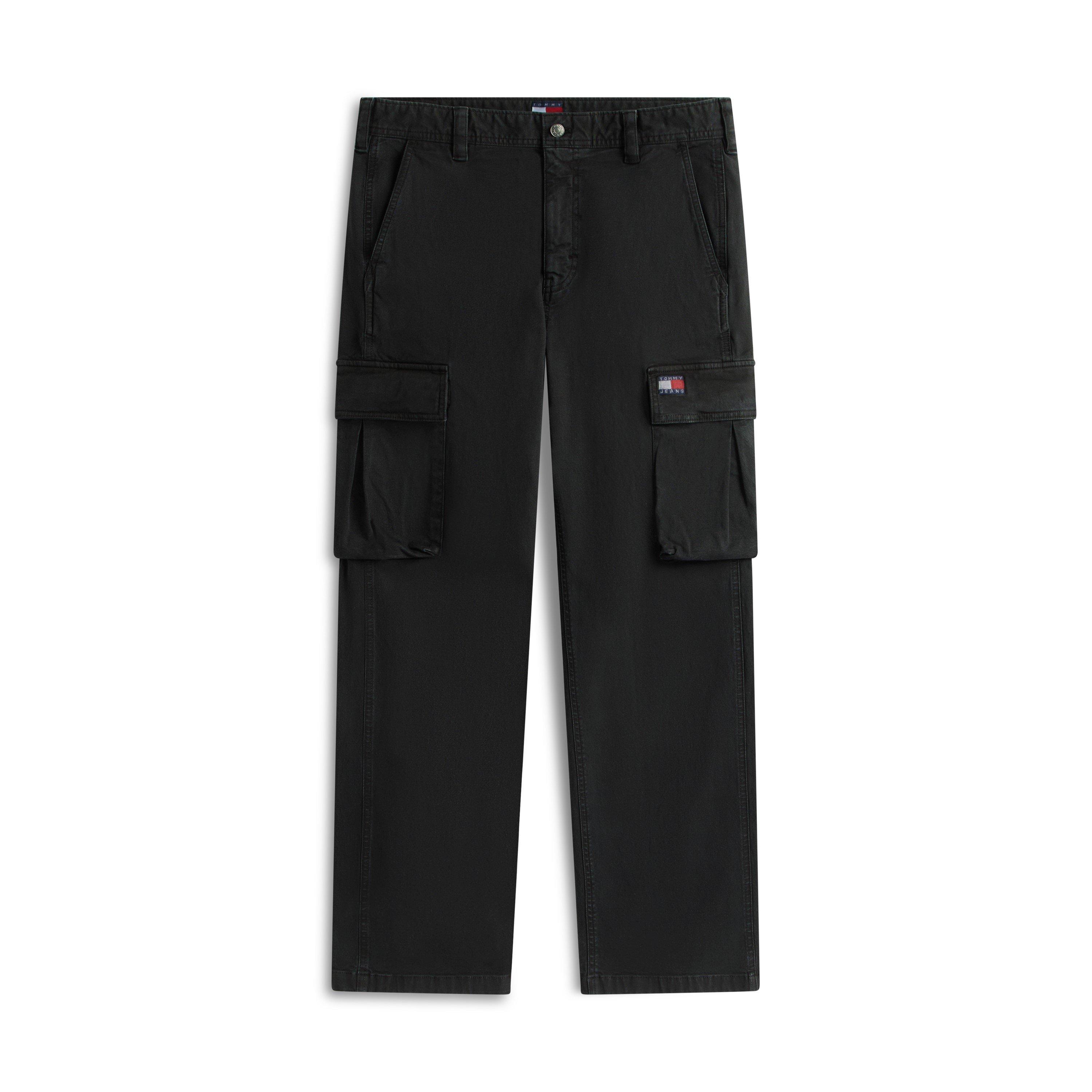 Black - Tommy Jeans - Men's Otis Canvas Cargo Trousers - 1