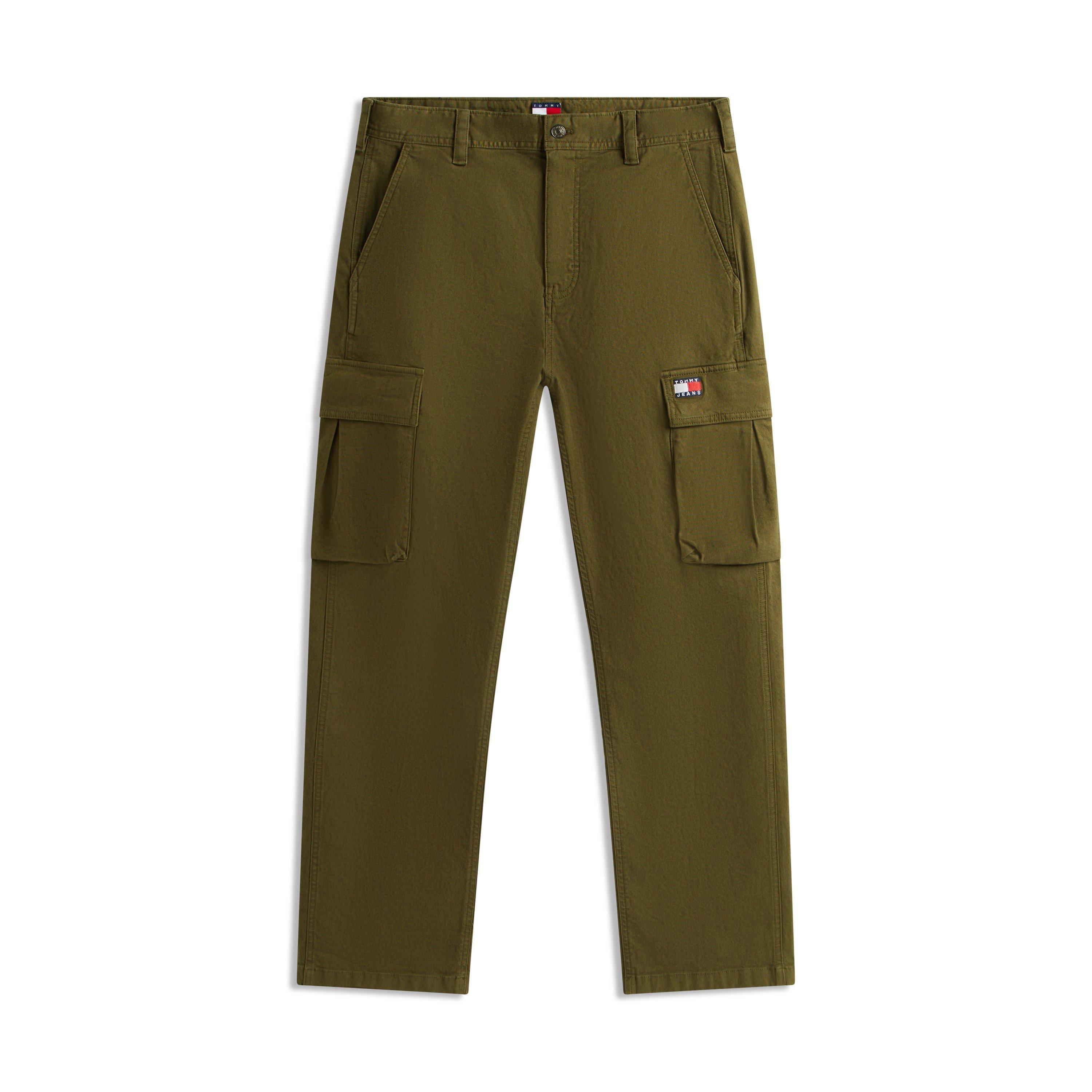 Tommy Jeans Men's Otis Canvas Cargo Trousers - Dark Greenery - S