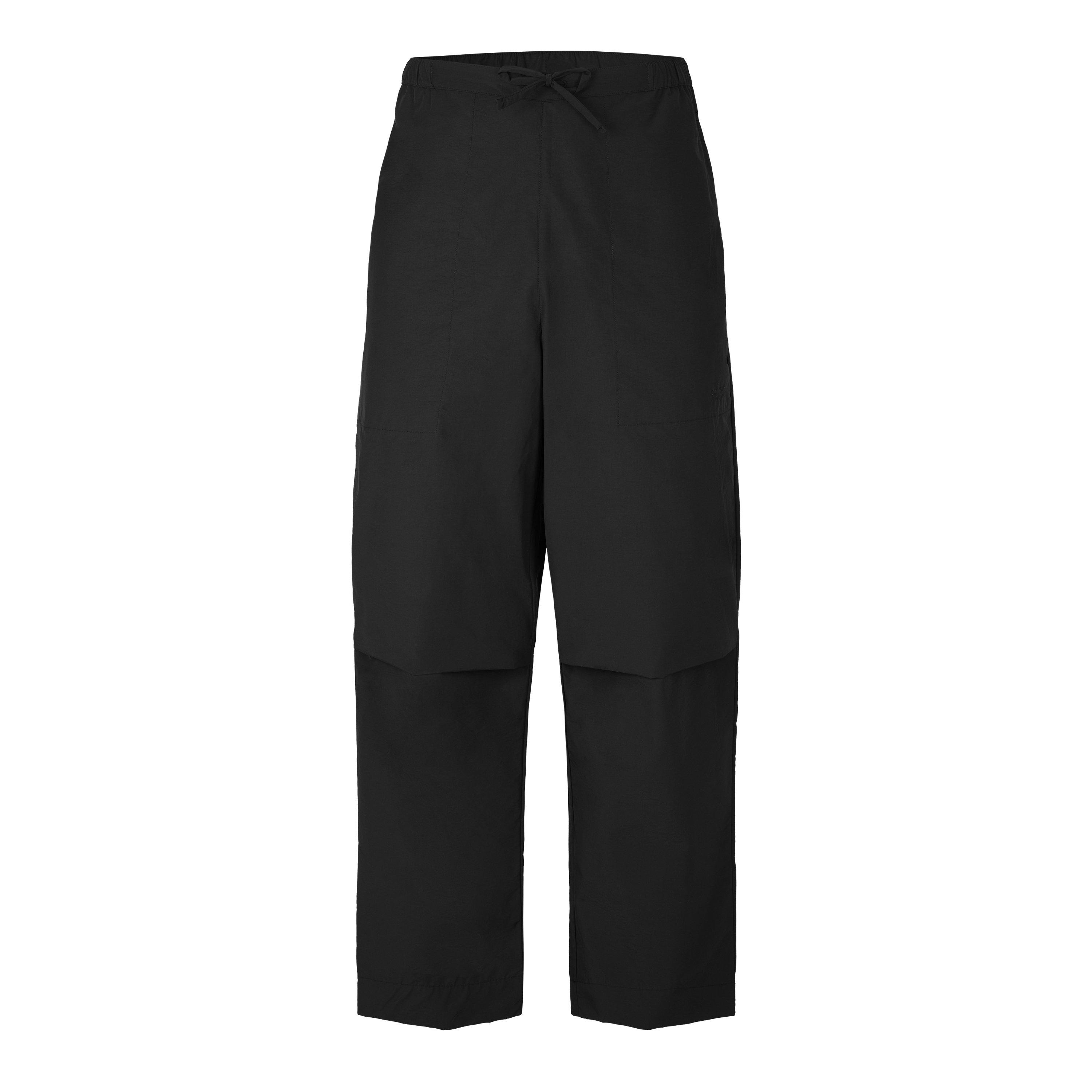 Rains Men's Light Woven Wide-Leg Pants - Black 01 - X Large