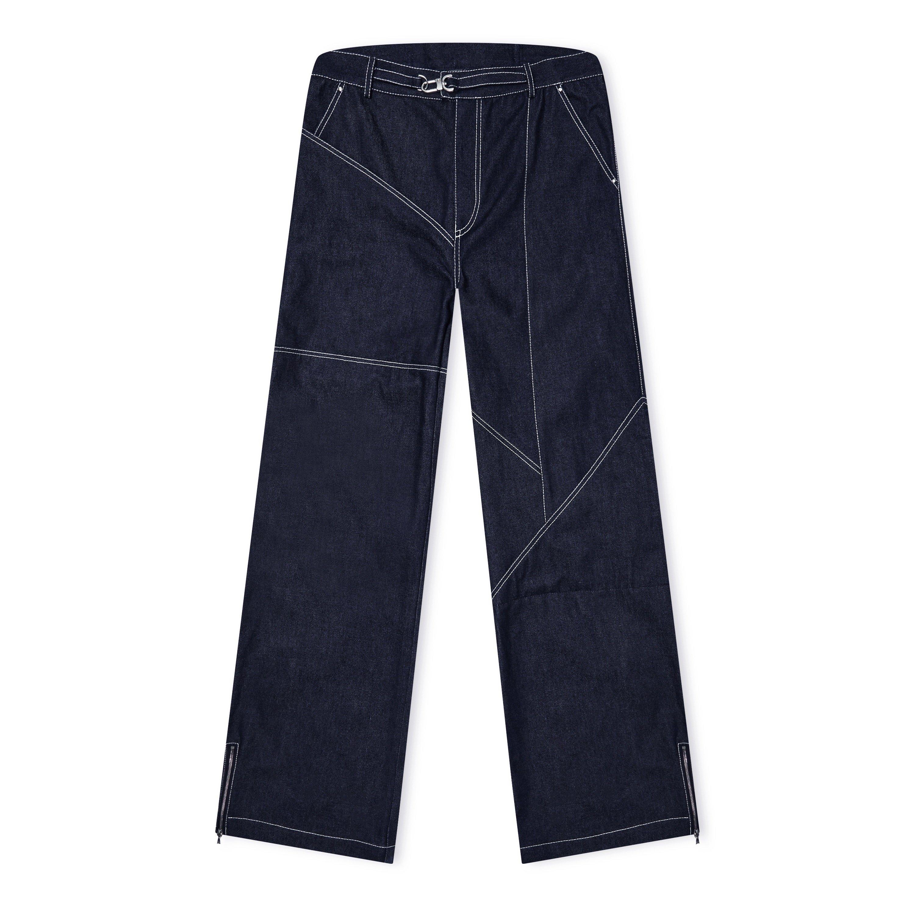 Blue - Gbadebo - Patchwork Workwear Trousers - 7