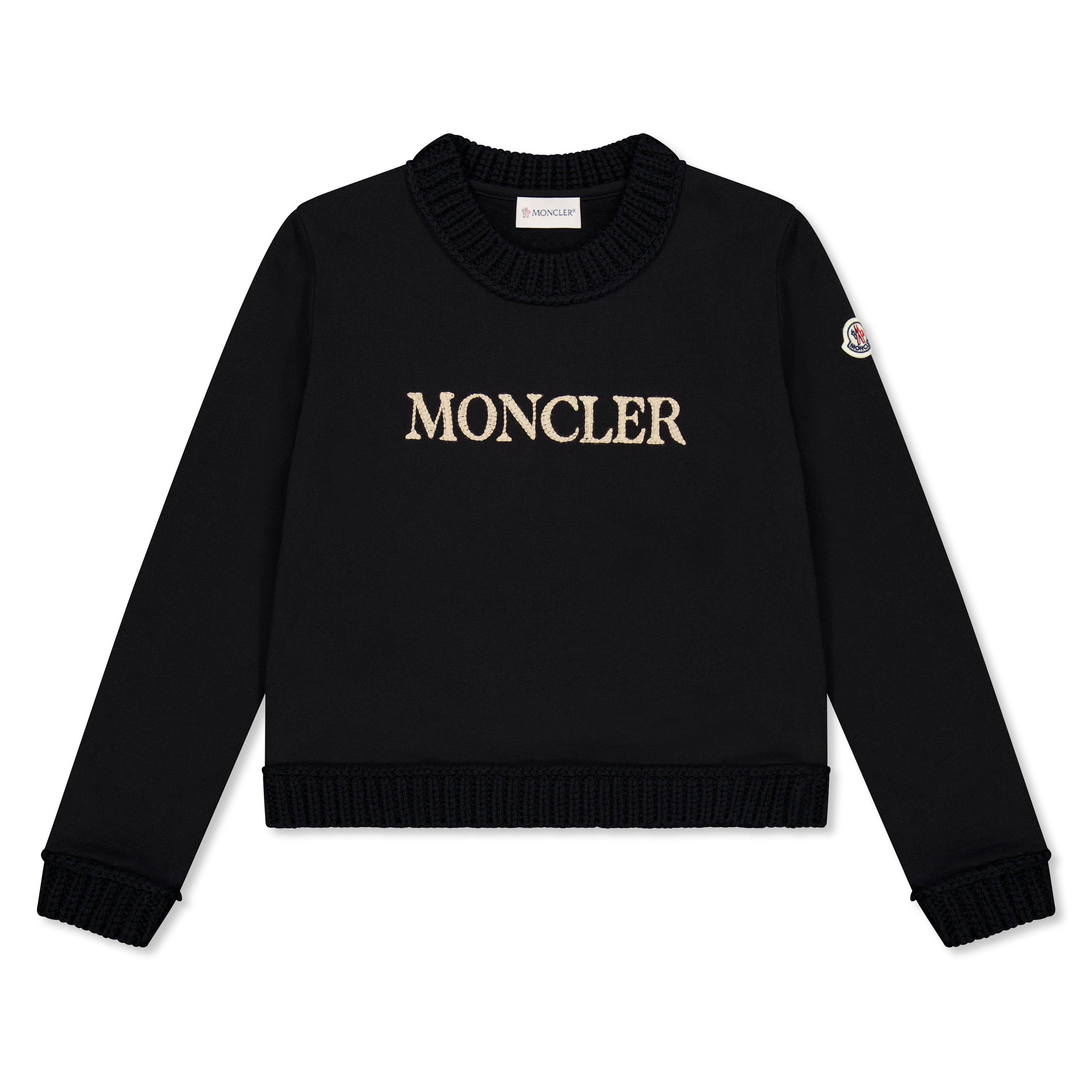 Moncler Logo Tracksuit Set Juniors - Black 999 - Size 12Y