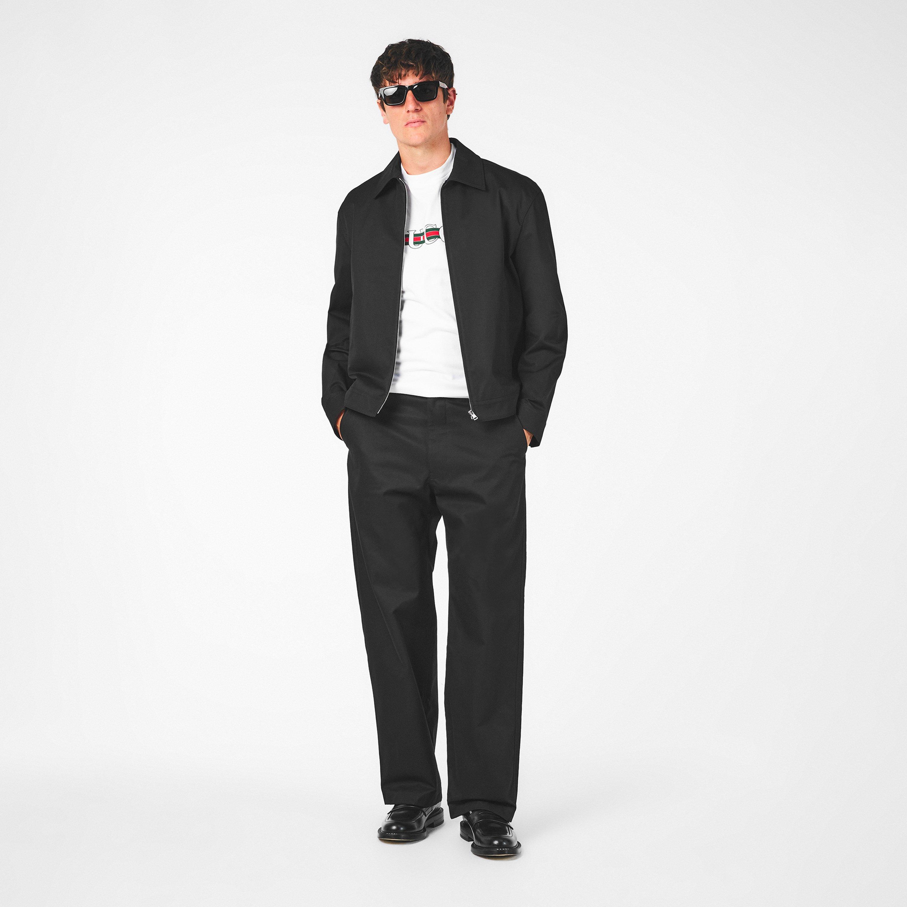 Black - Gucci - Web Twill Trousers - 6