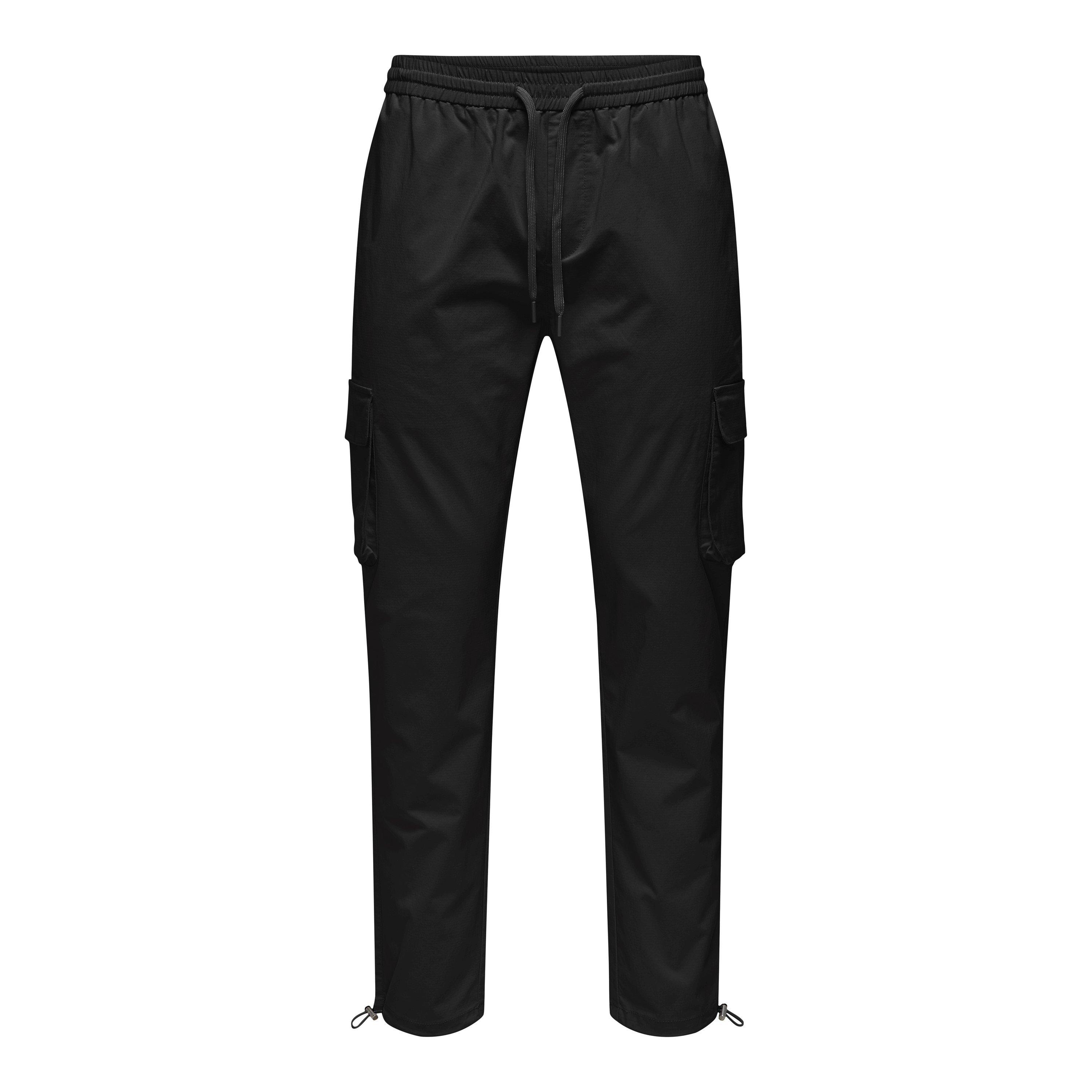 Zwart - Only and Sons - Cargo Trousers - 4