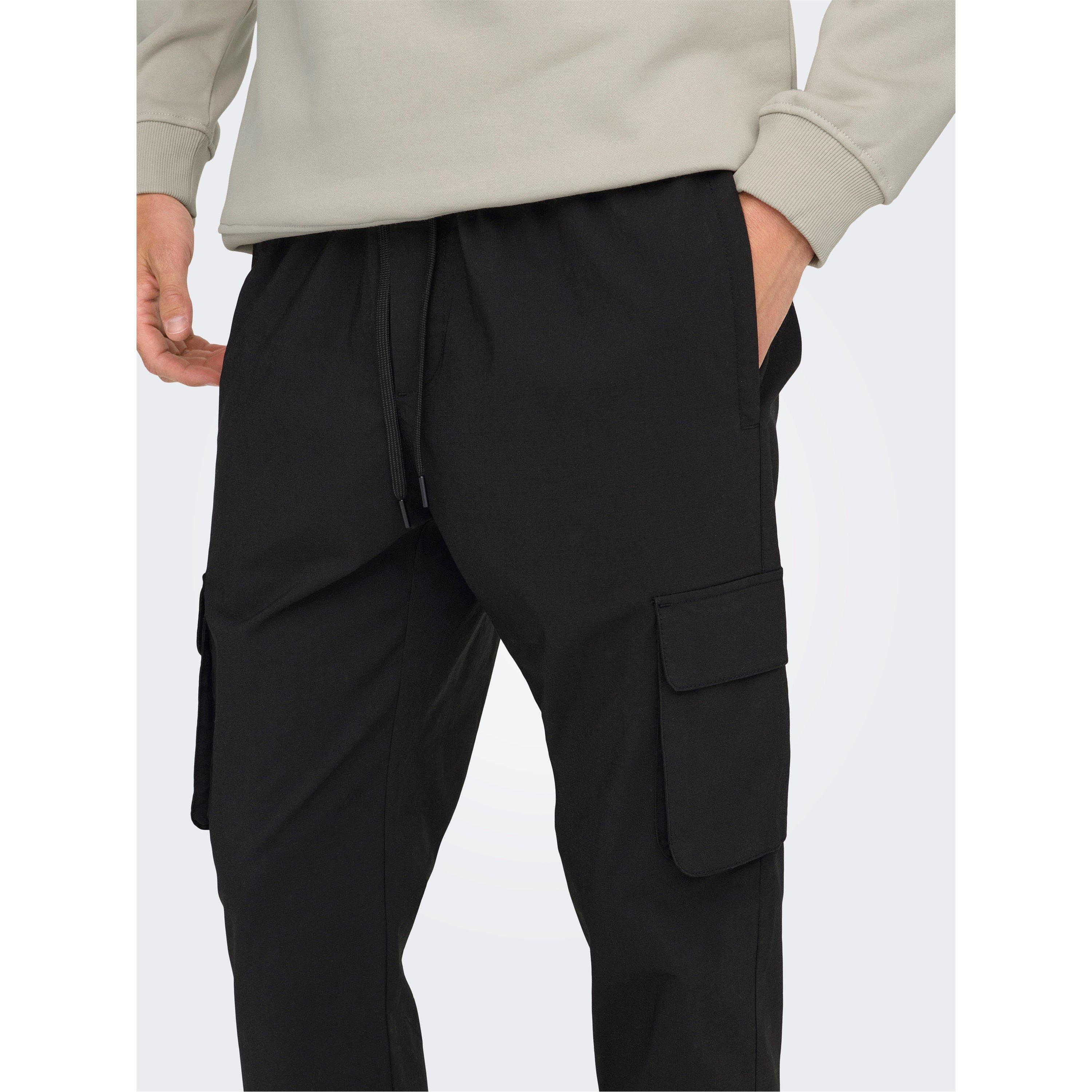 Zwart - Only and Sons - Cargo Trousers - 6