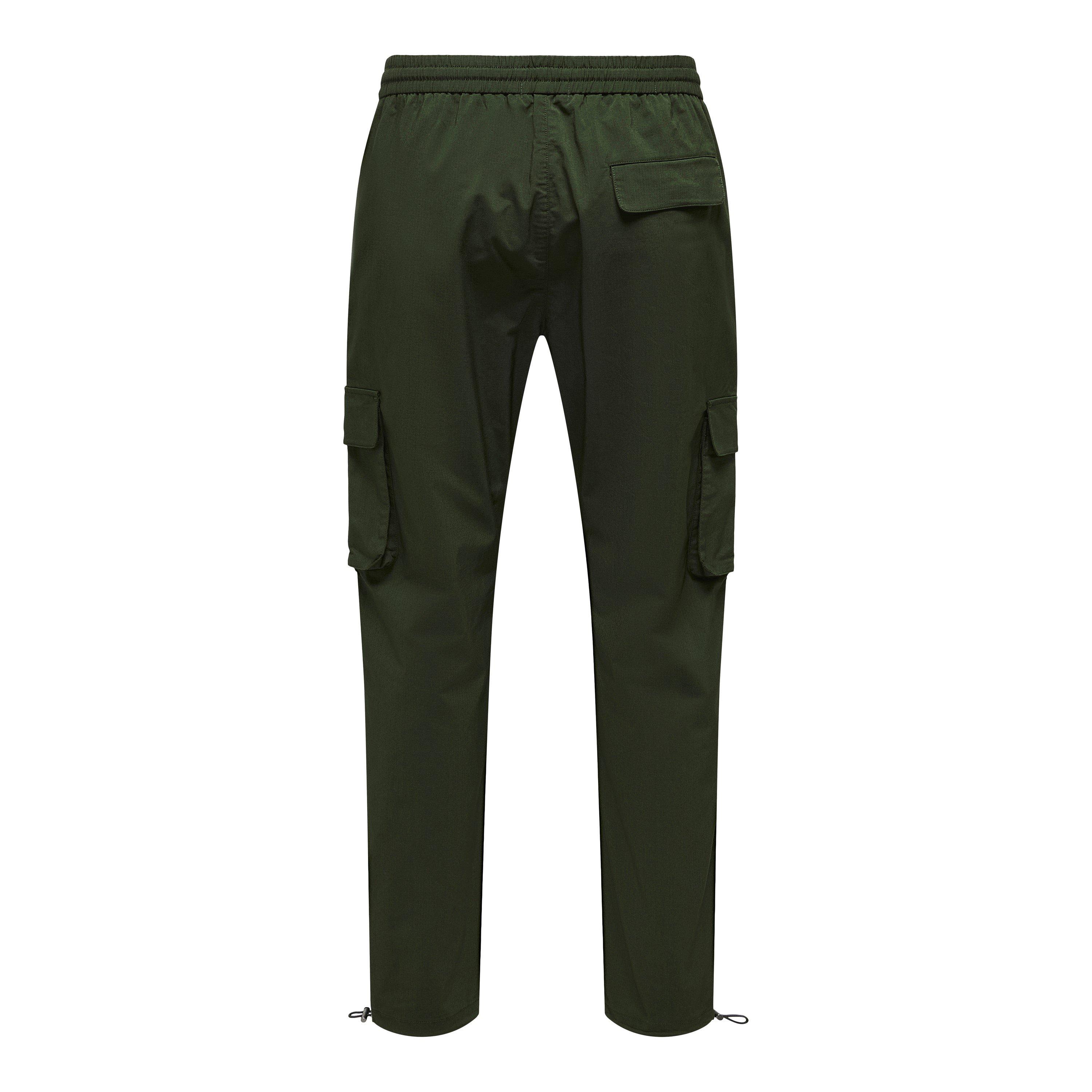 Olive - Only and Sons - Men's Cargo Trousers - 7