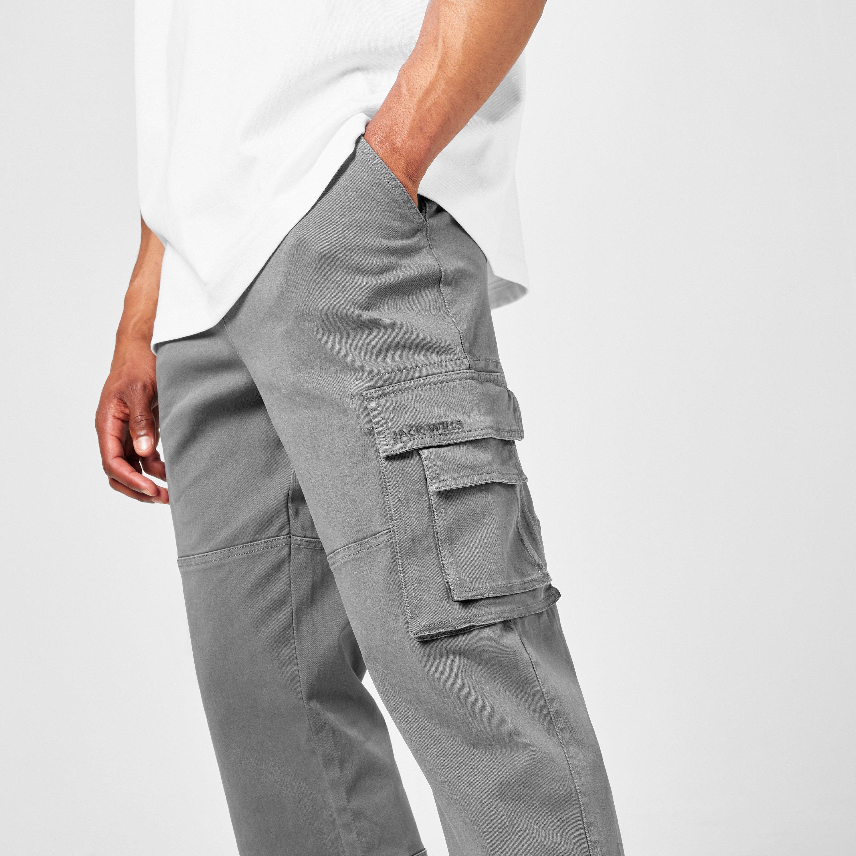 Slate - Jack Wills - Washed Cargo Trousers - 3