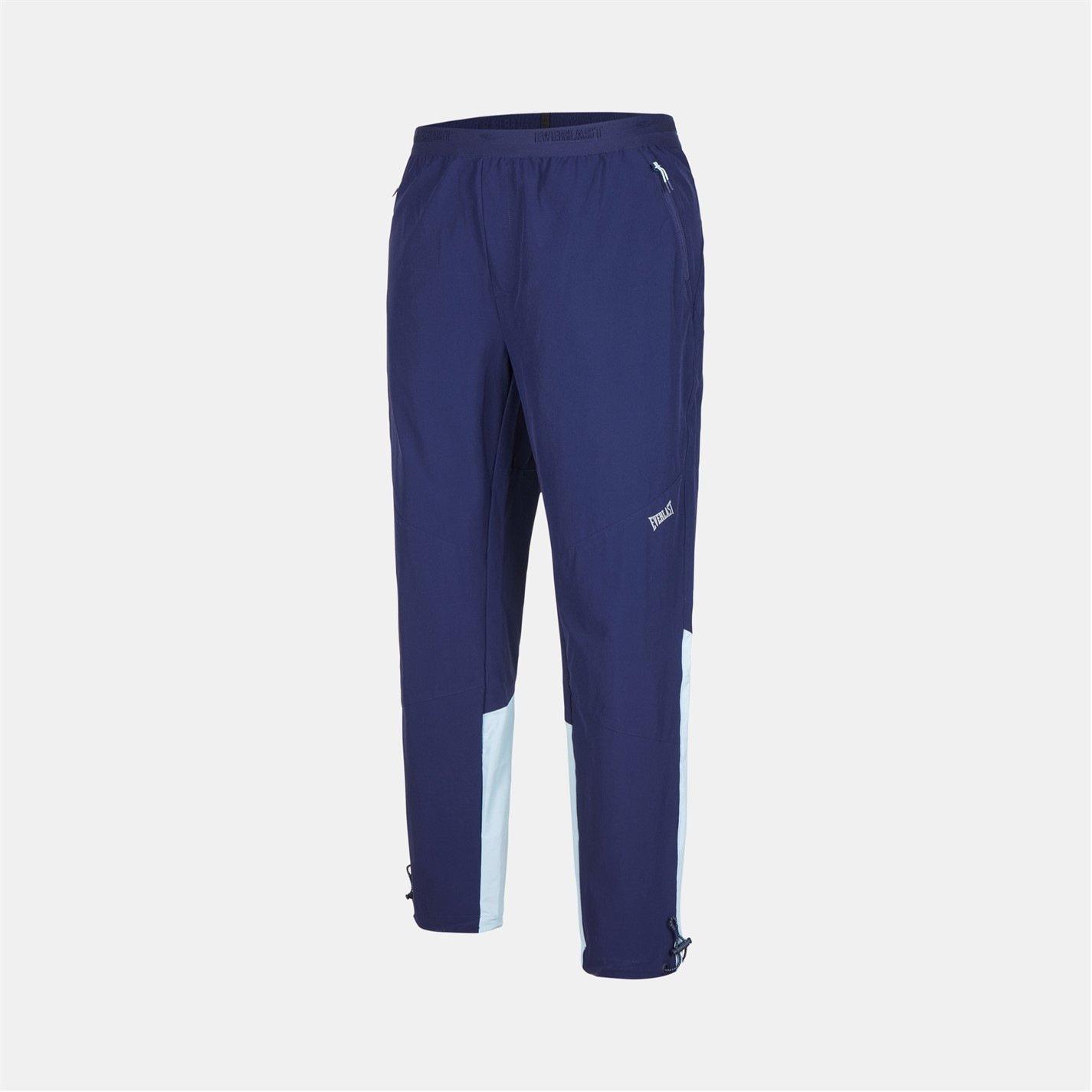 Everlast Men's Nrg Open Hem Woven Tracksuit Joggers - Navy/Blue - M