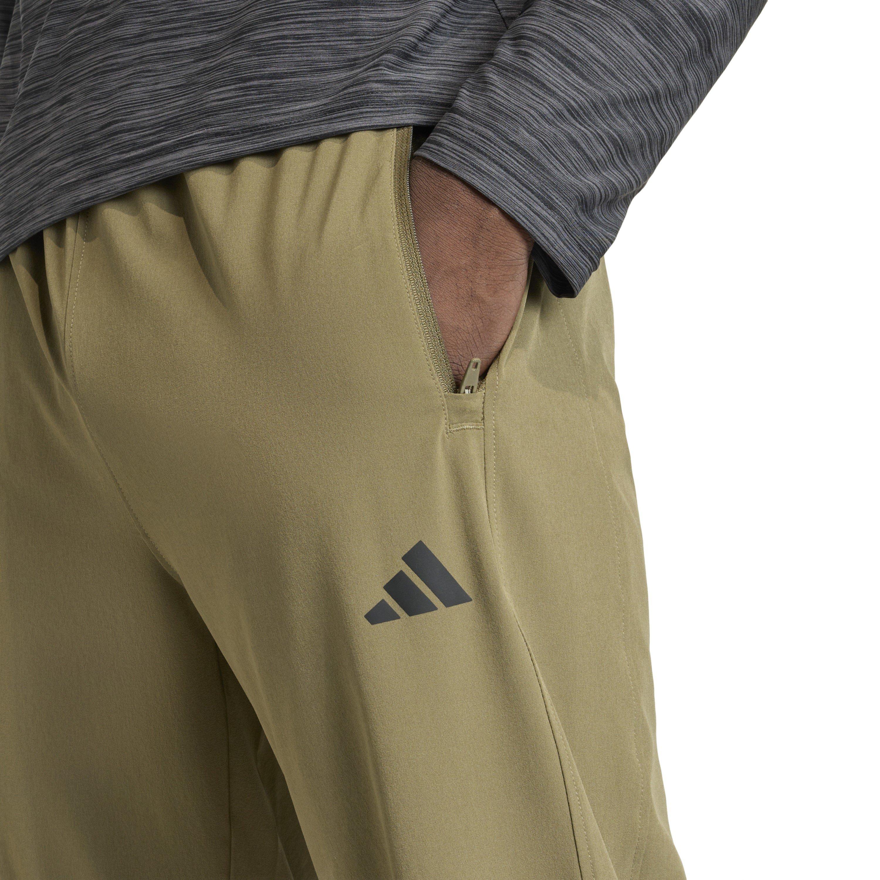 Olive Strata - adidas - Men's Performance Tracksuit Bottom - 4