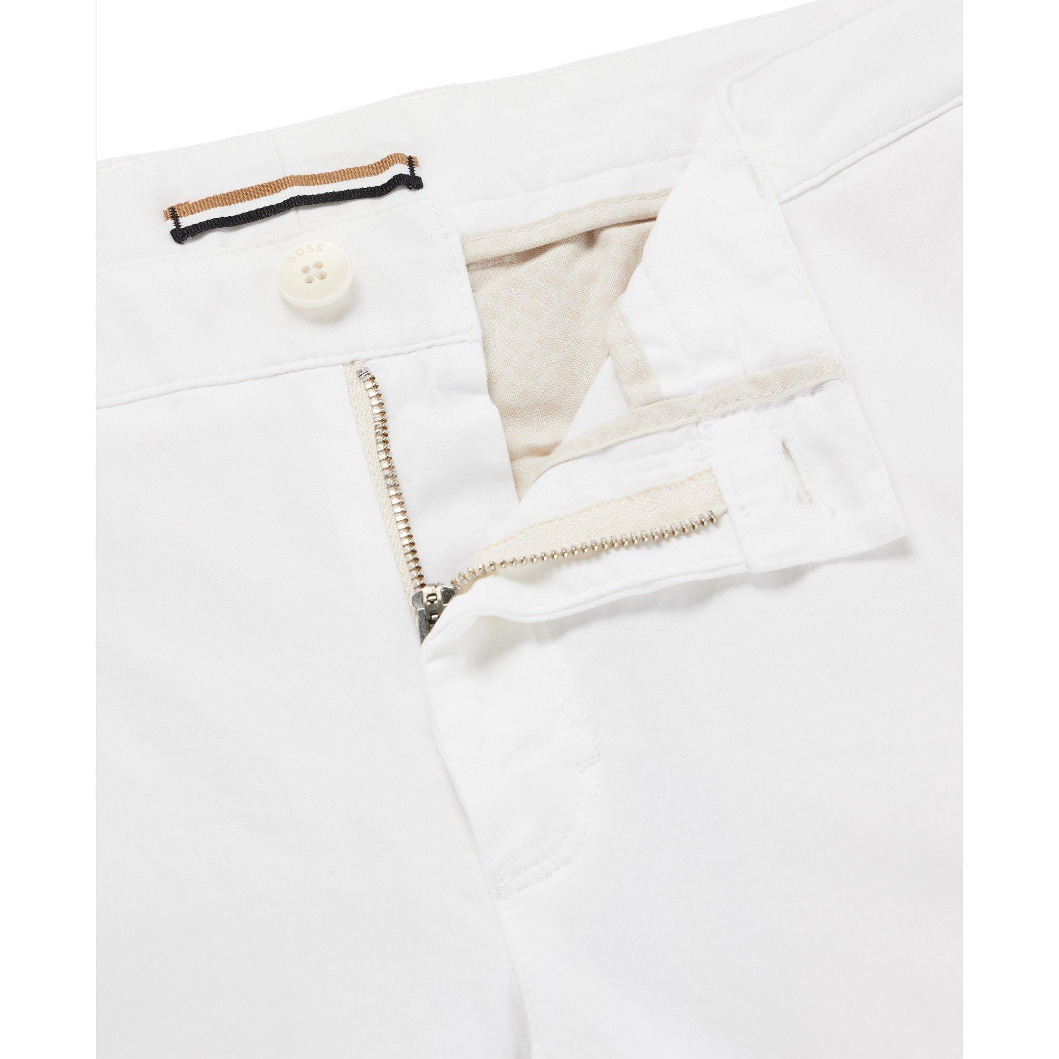 White 100 - Boss - Men's Genius Stretch Fabric Trousers - 2