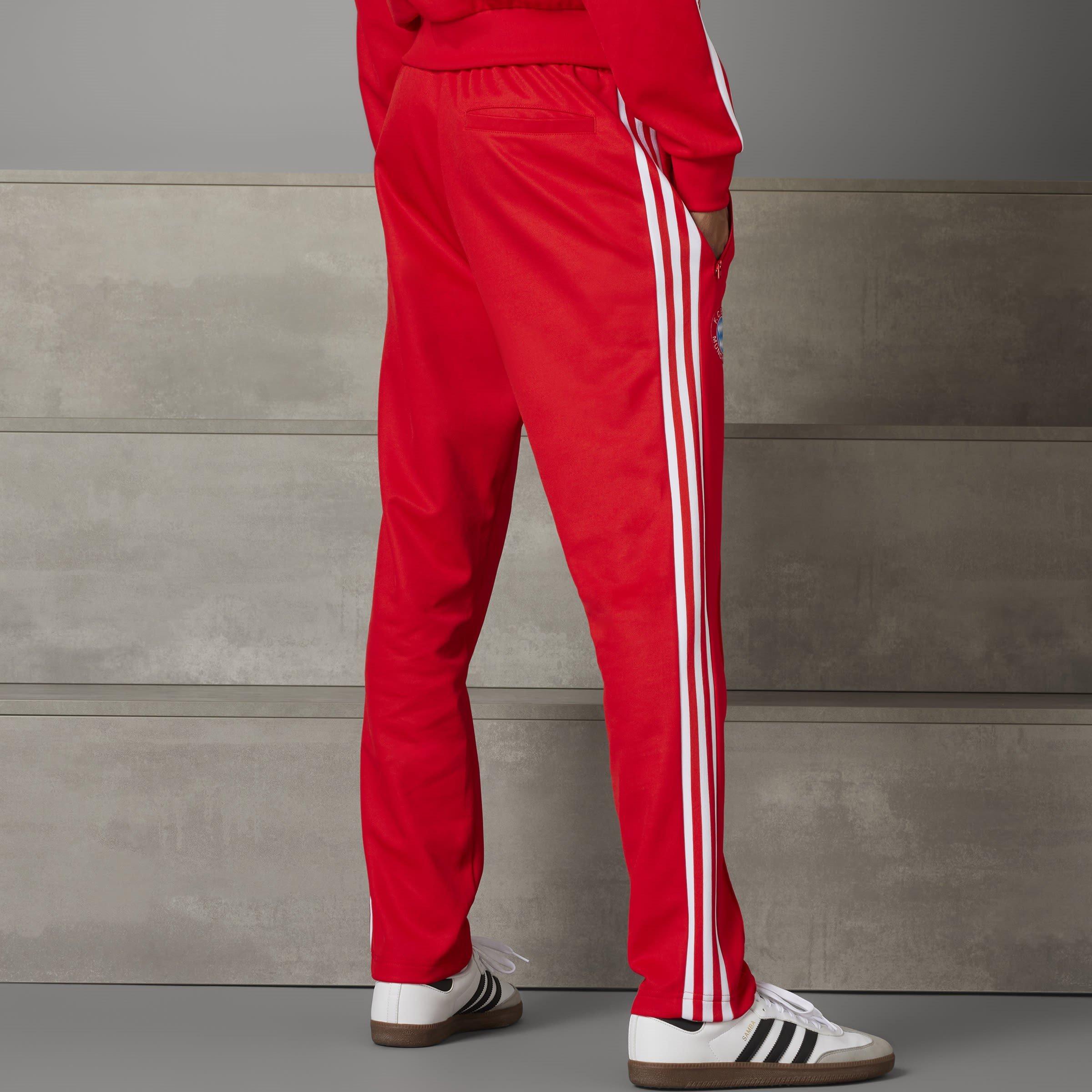 Rood - adidas - Bayern Munich Beckenbauer Tracksuit Bottoms Adults - 8