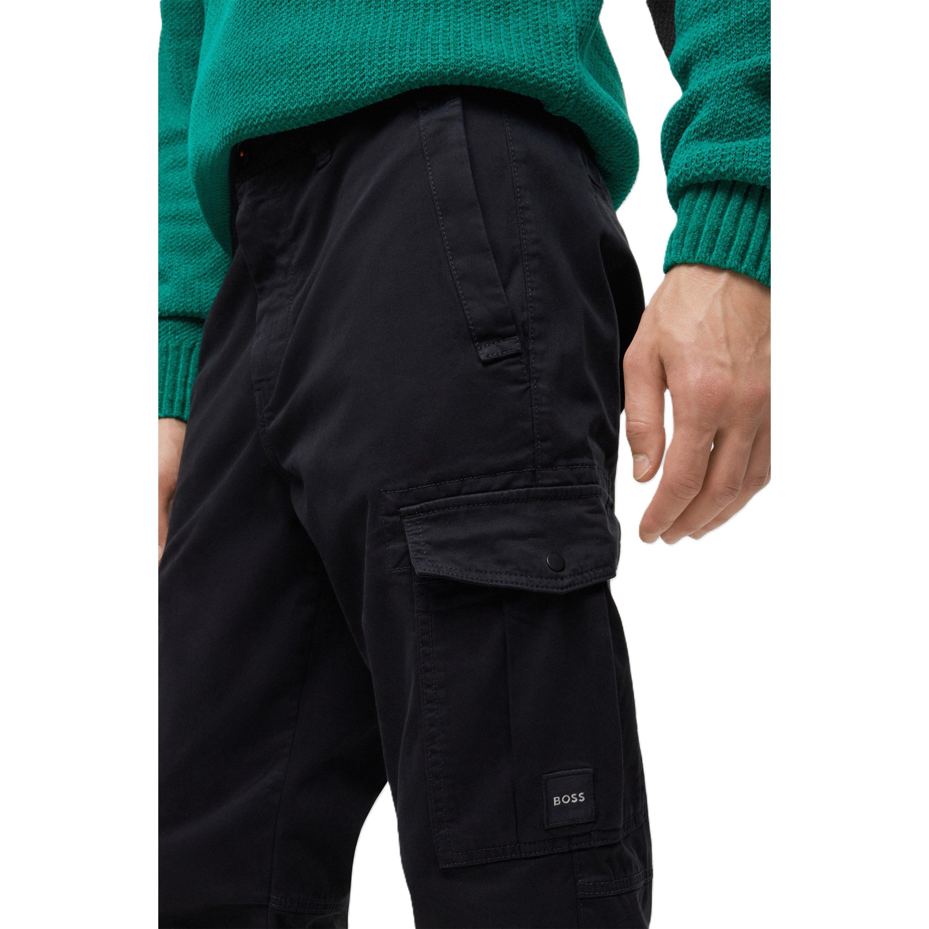 Black - Boss - Men's Sisla-5 Cargo Trousers - 3