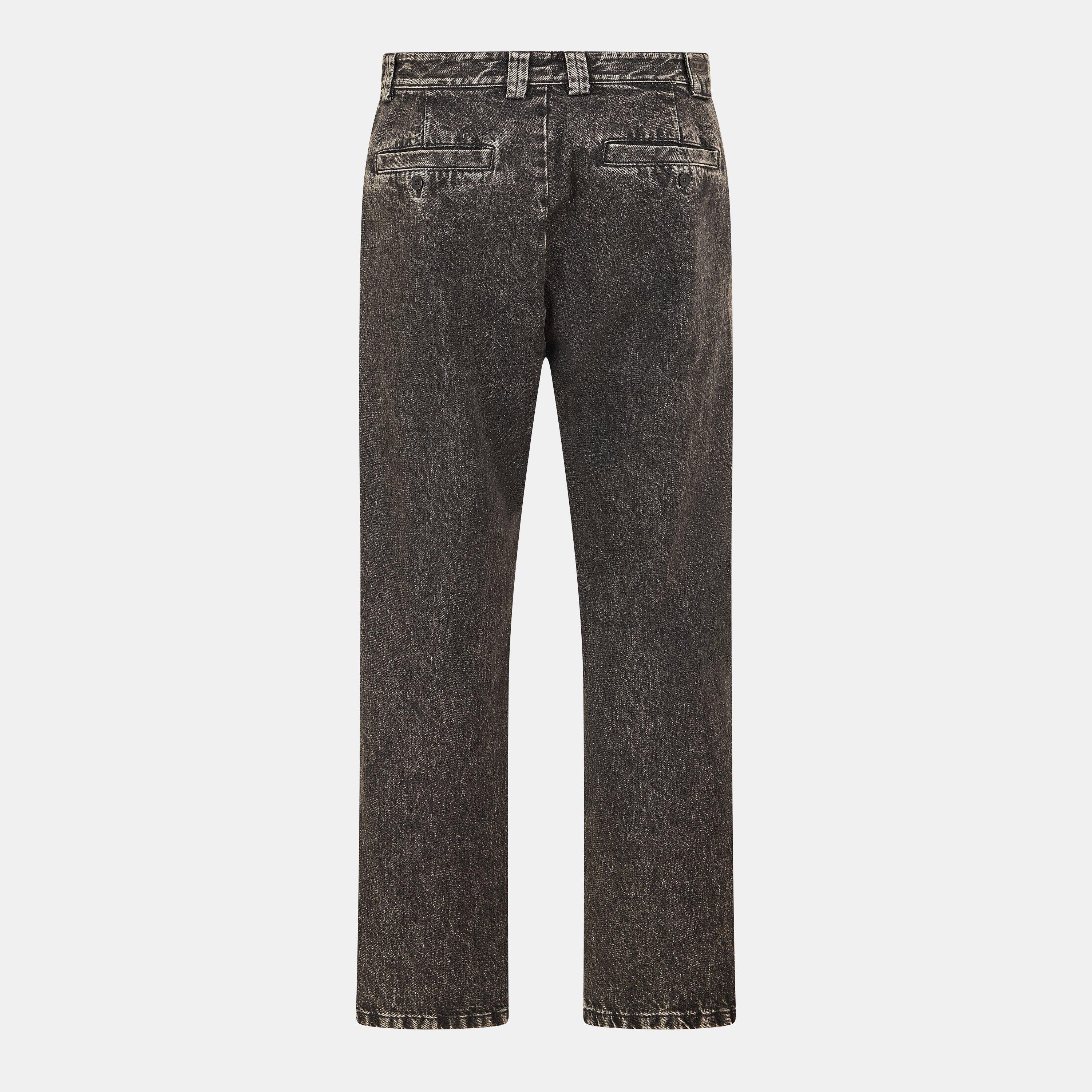 Black Black - Diesel - Men's Straight Leg Trousers - 2