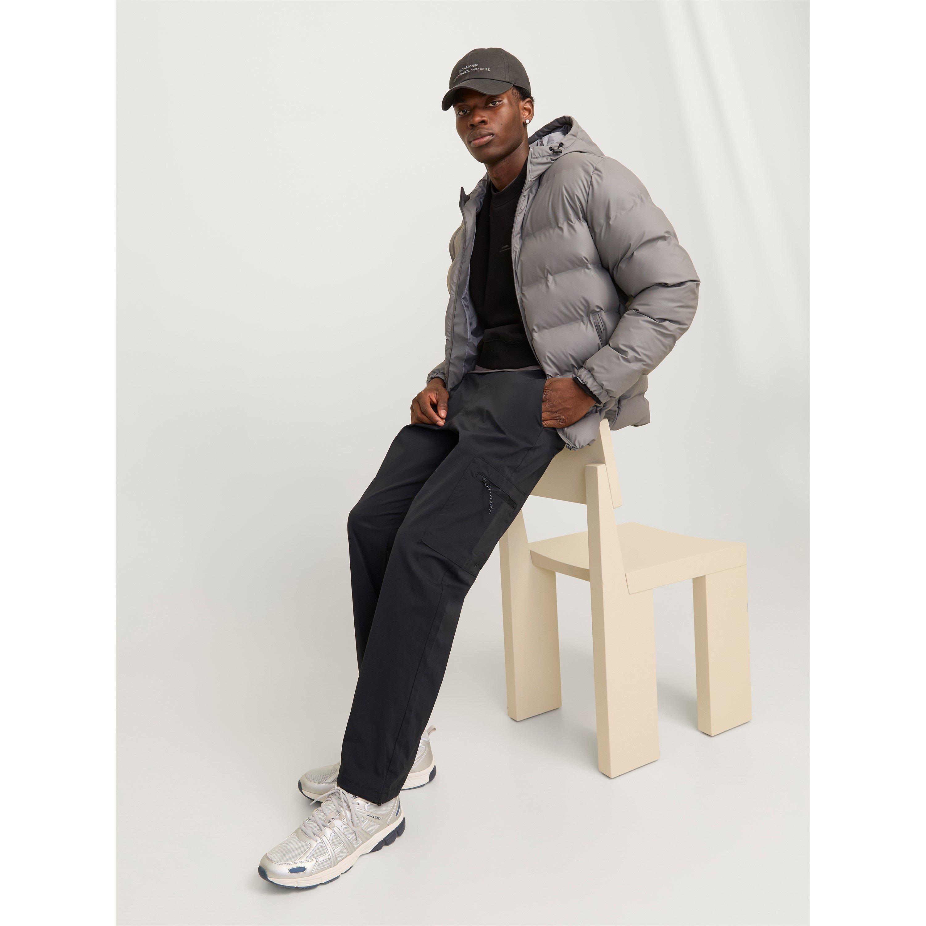 Sort - Jack and Jones - Men's Tech Cargo Trousers - 3