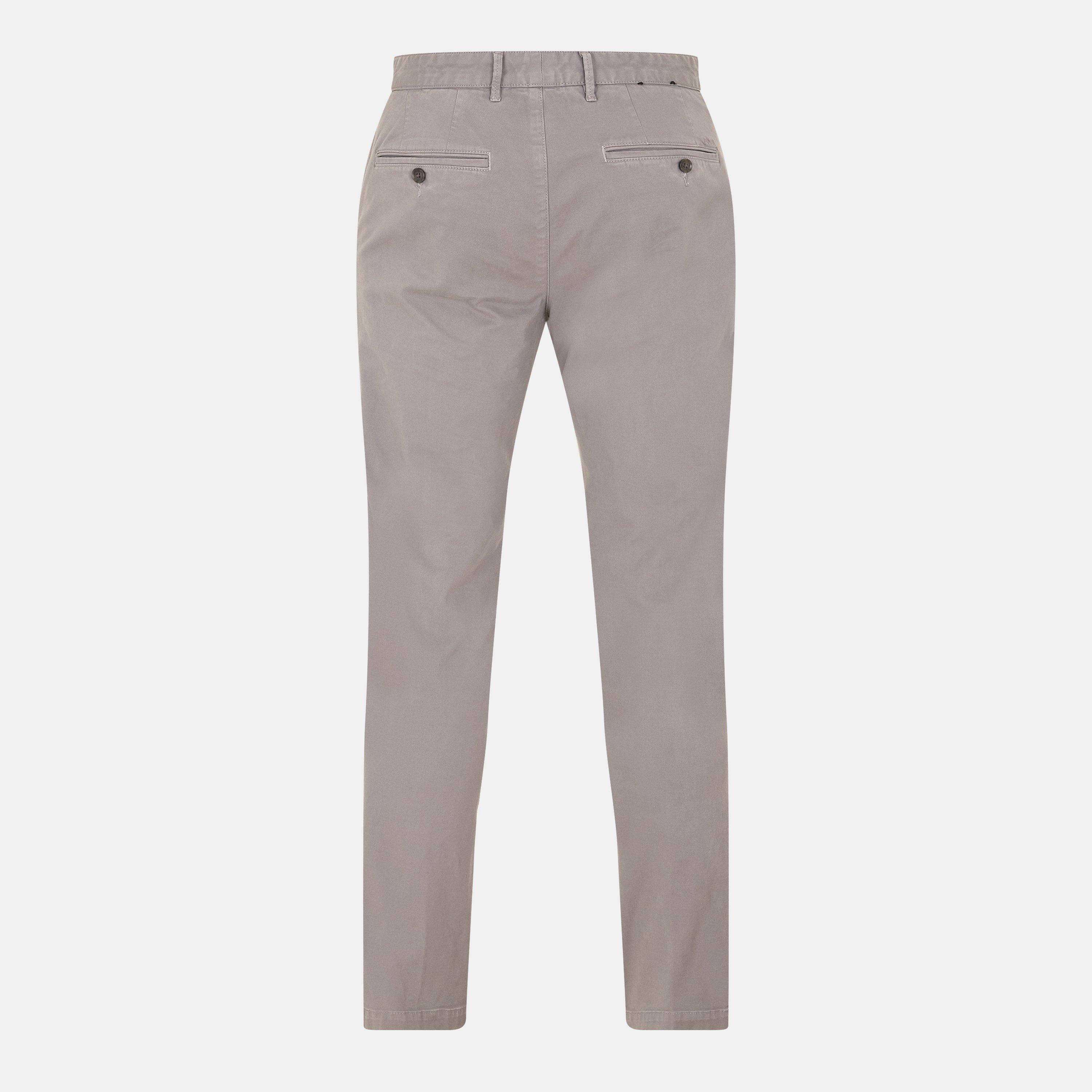 Dark Grey - Boss - Men's  Crigan Straight Fit Trousers - 2