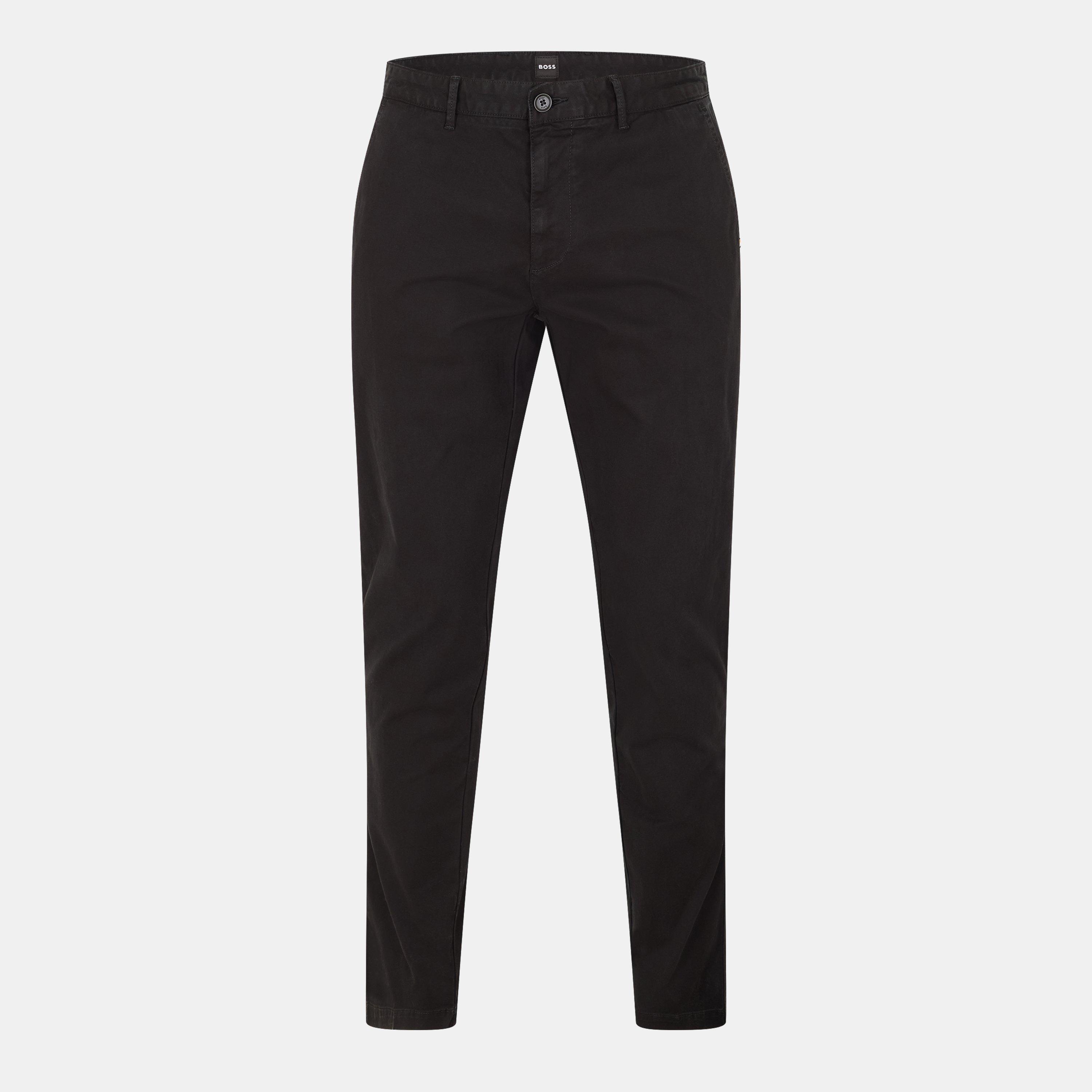Black - Boss - Men's Crigan Straight Fit Trousers - 1