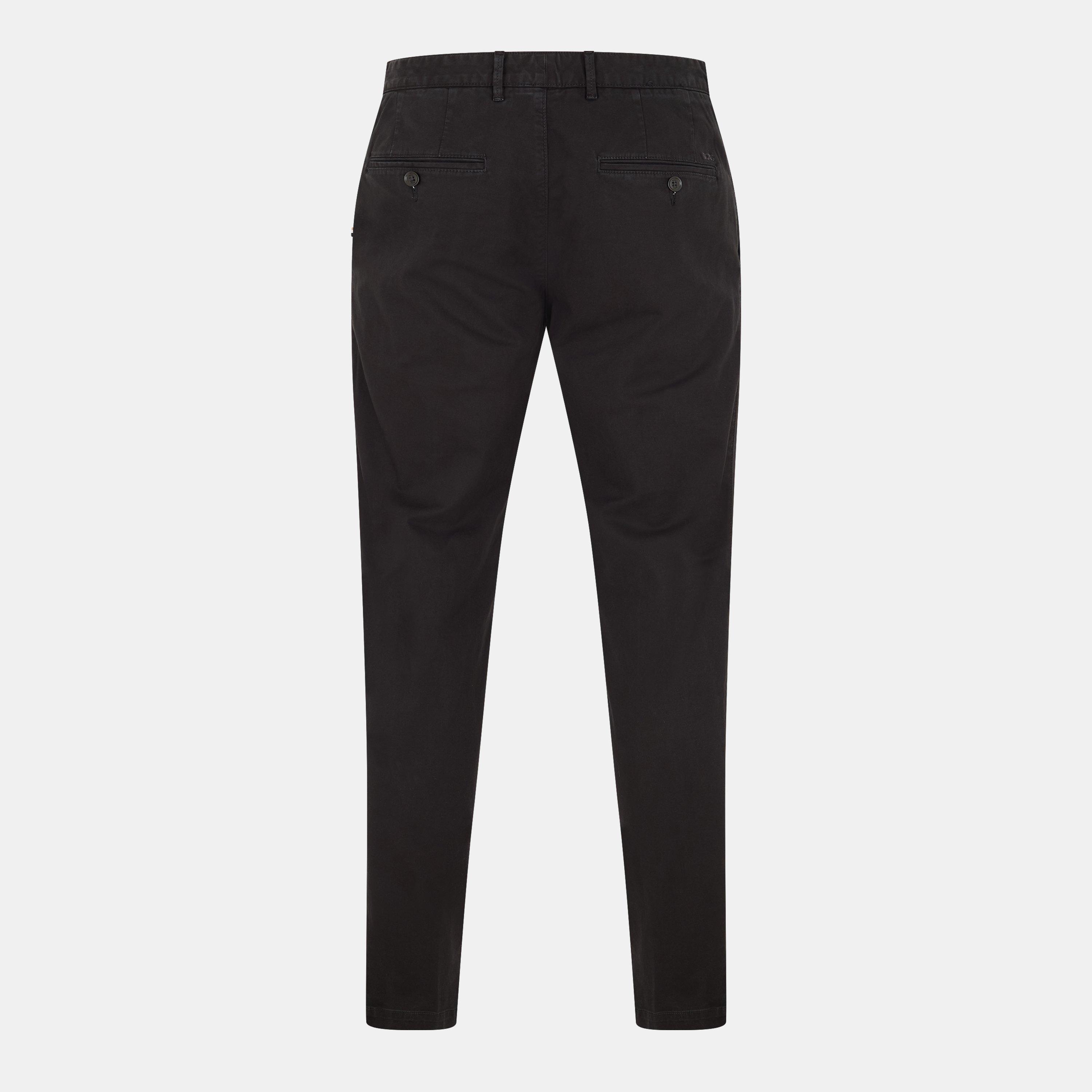 Black - Boss - Crigan Straight Fit Trousers - 2