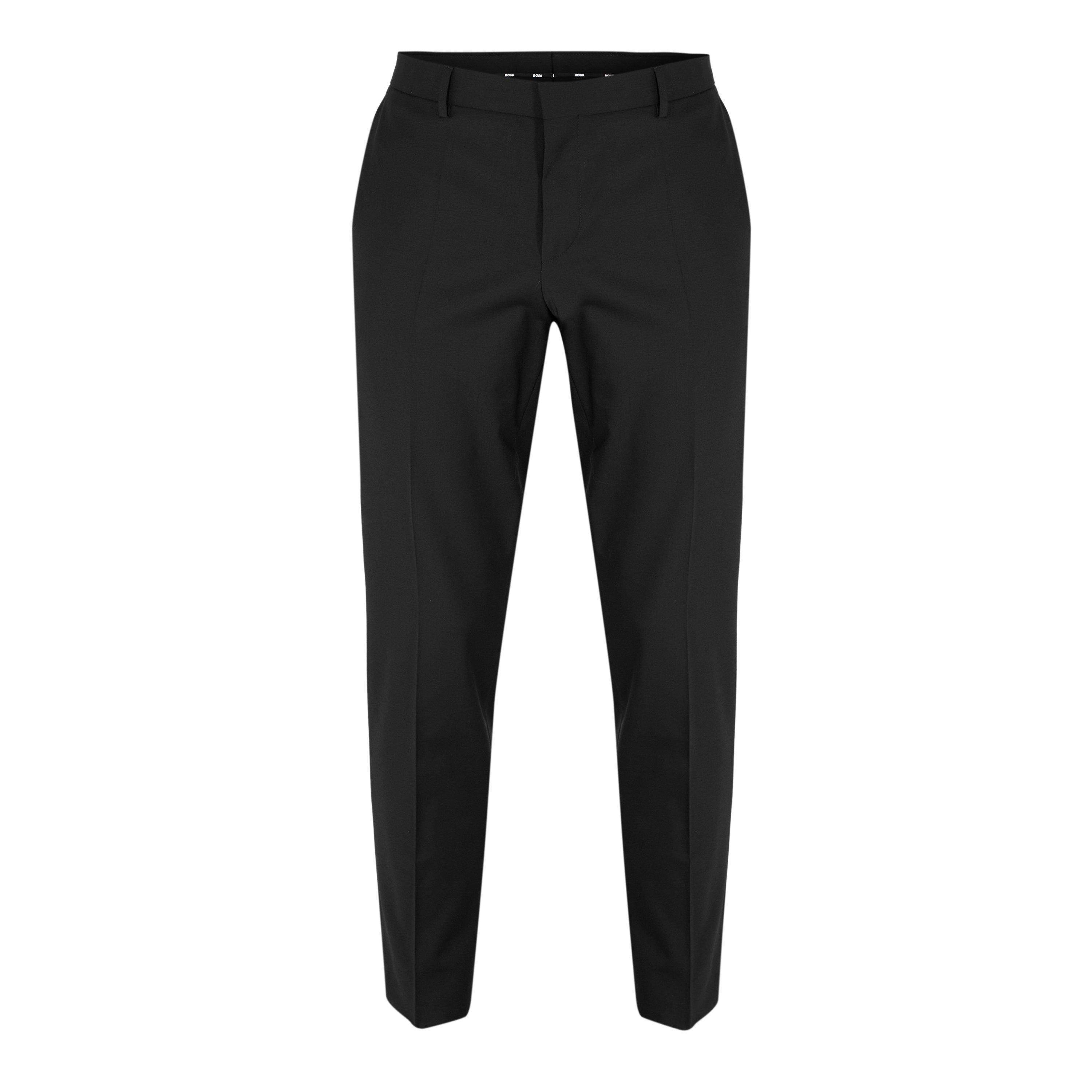 Boss Men's H-Leon-Mm-C-224 10245447 01 Straight Leg Trousers - Black - 36W S