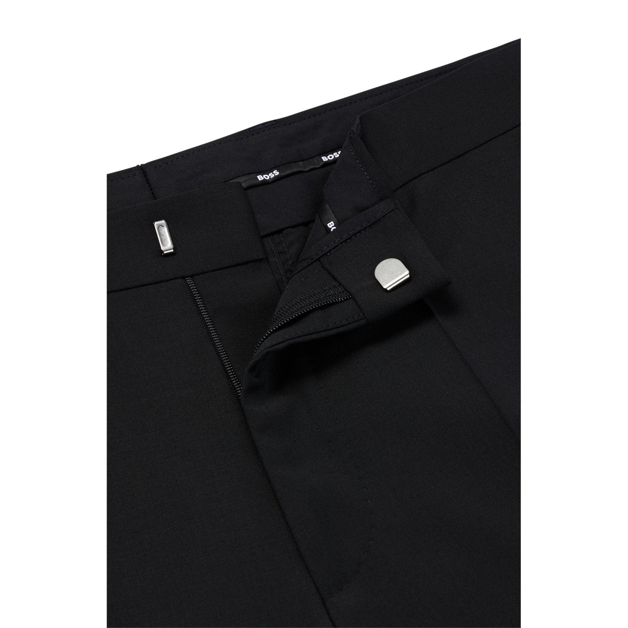 Black - Boss - Boss H-Leon-Mm-C-224 10245447 01 Straight Leg Trousers Mens - 6