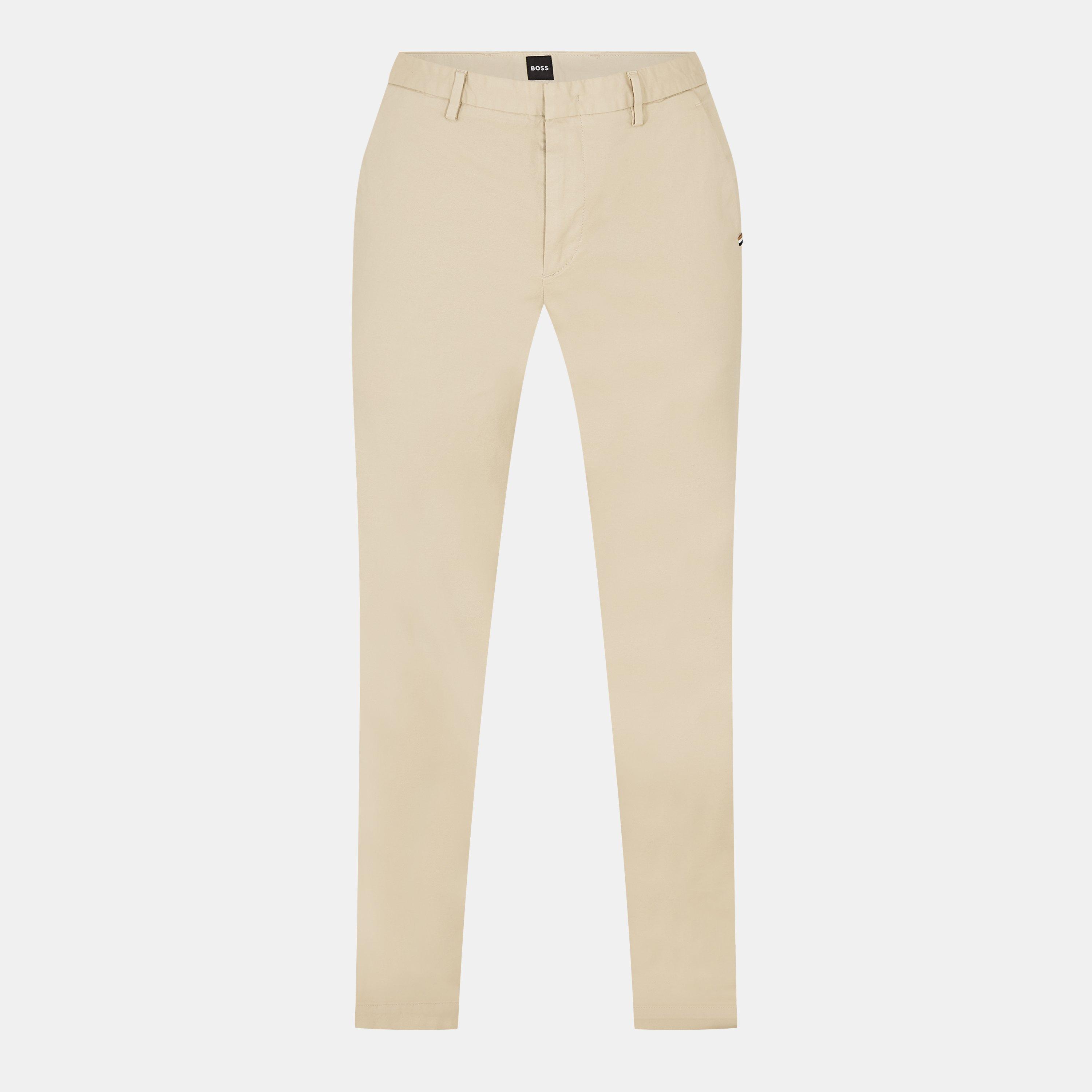 Boss Men's Kaito3 Straight Leg Trousers - Light Beige - 28W R