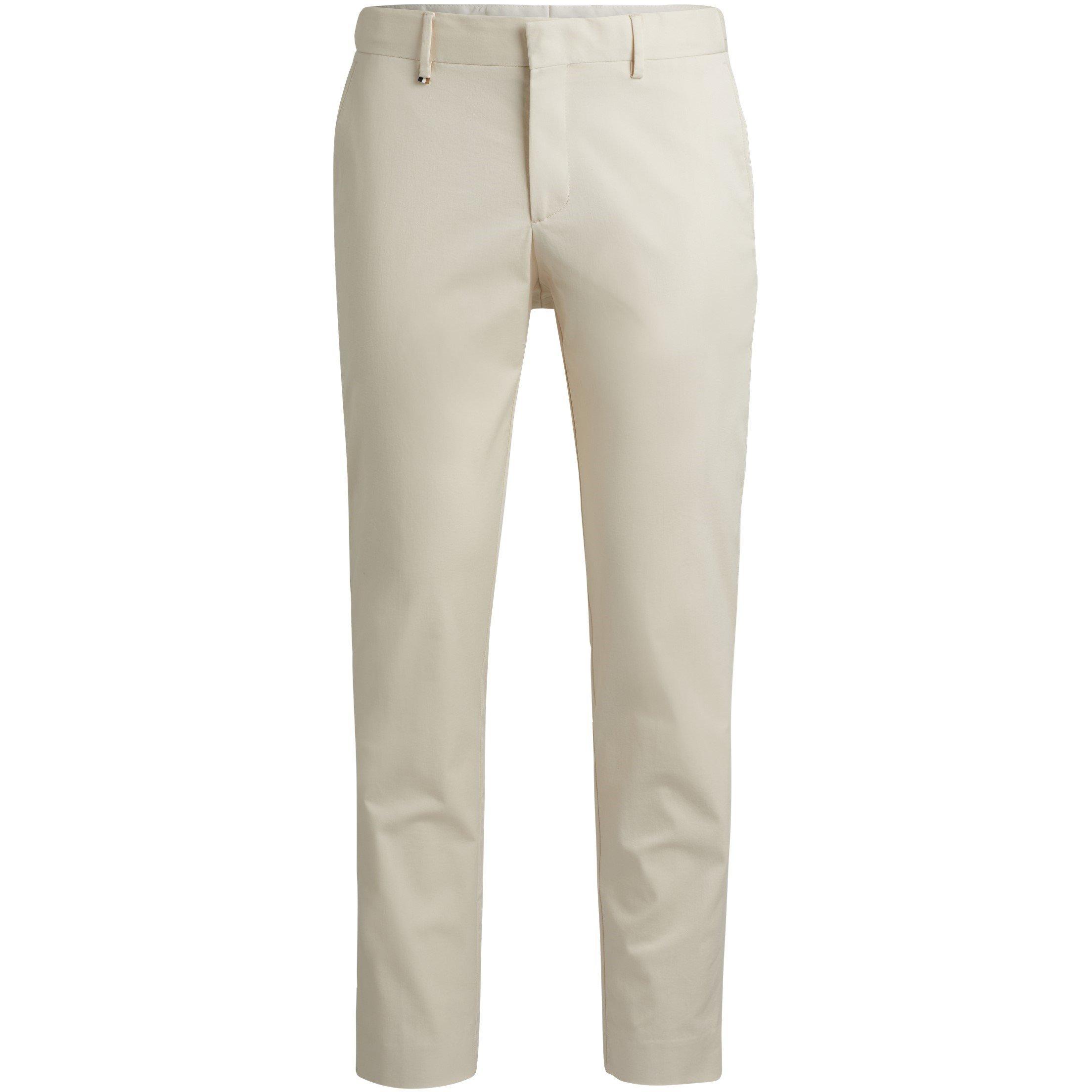Open White - Boss - Men's C-Genius-Dtl-243f Tailored Fit Straight Leg Trousers - 1