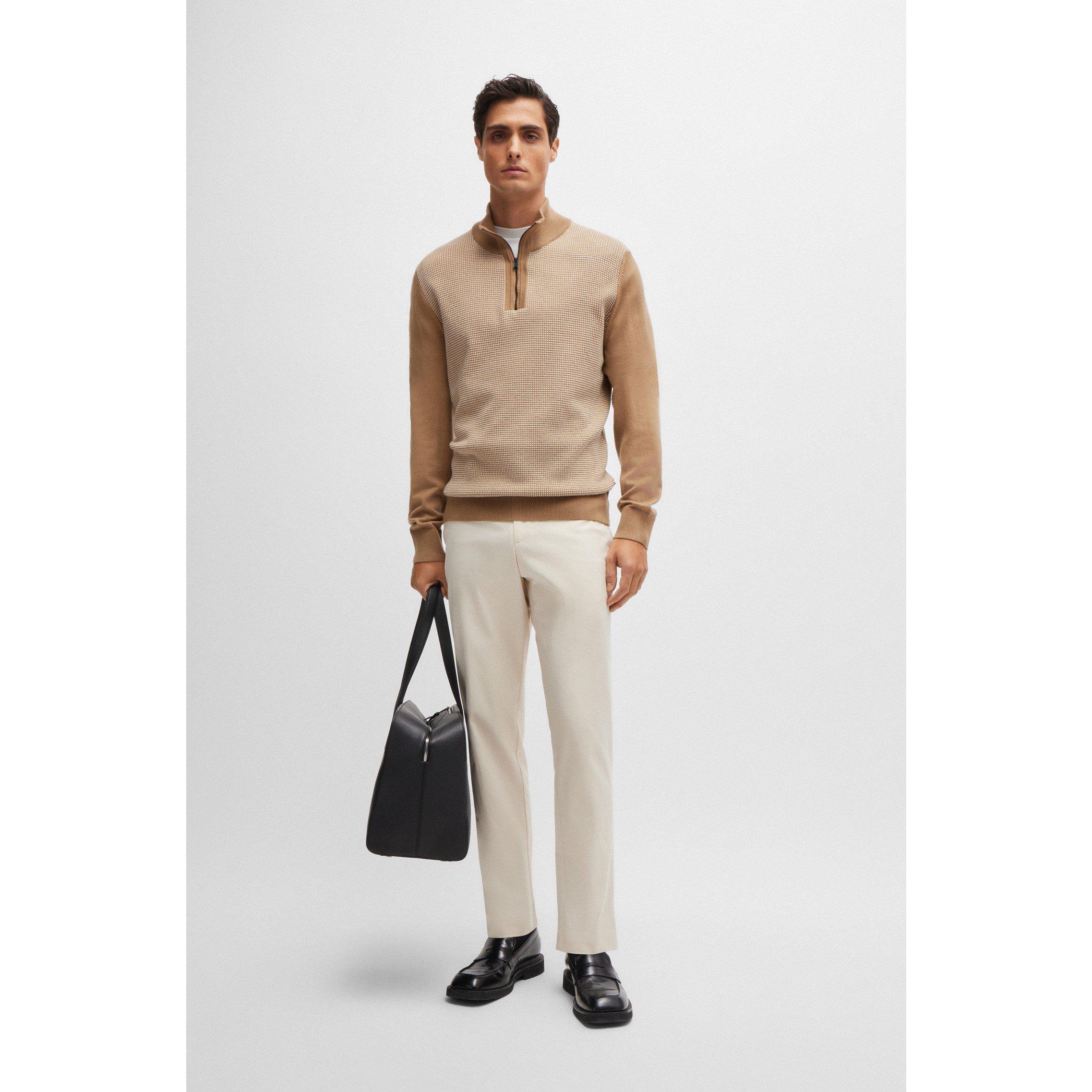 Boss Black Men's C-Genius-Dtl-243f Tailored Fit Straight Leg Trousers ...