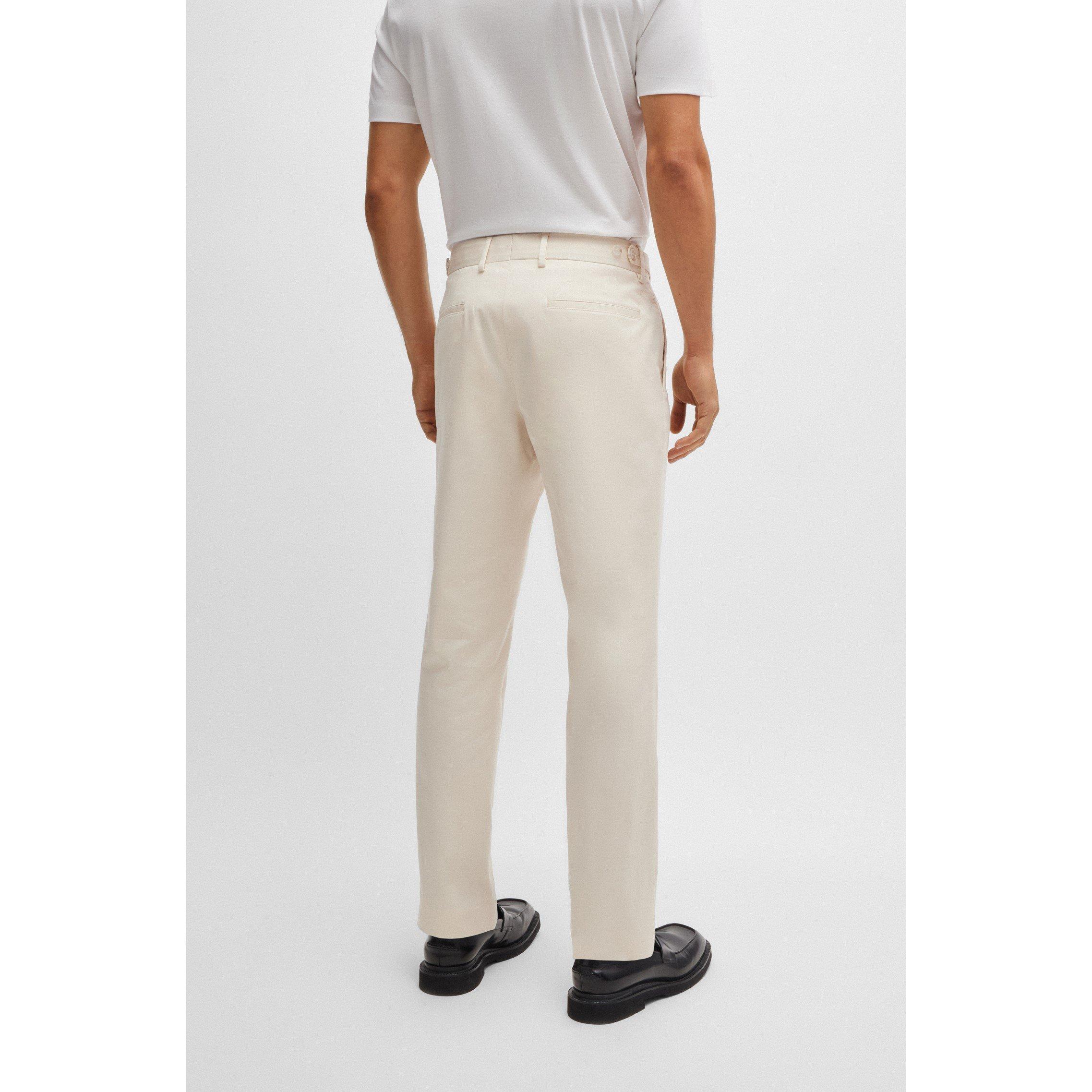 Boss Black | Men's C-Genius-Dtl-243f Tailored Fit Straight Leg Trousers ...