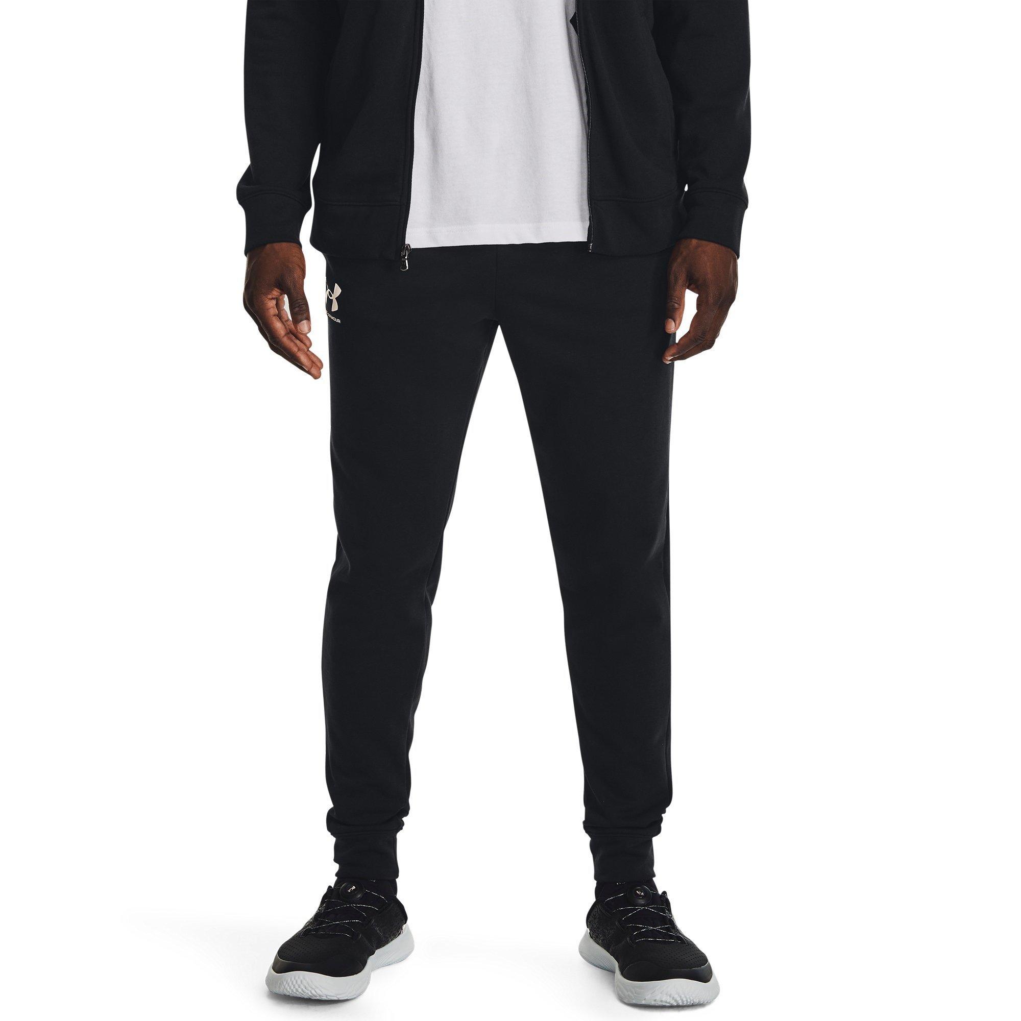 Blk/Onyx White - Under Armour - Rival Terry Closed Hem Jersey Joggers - 2