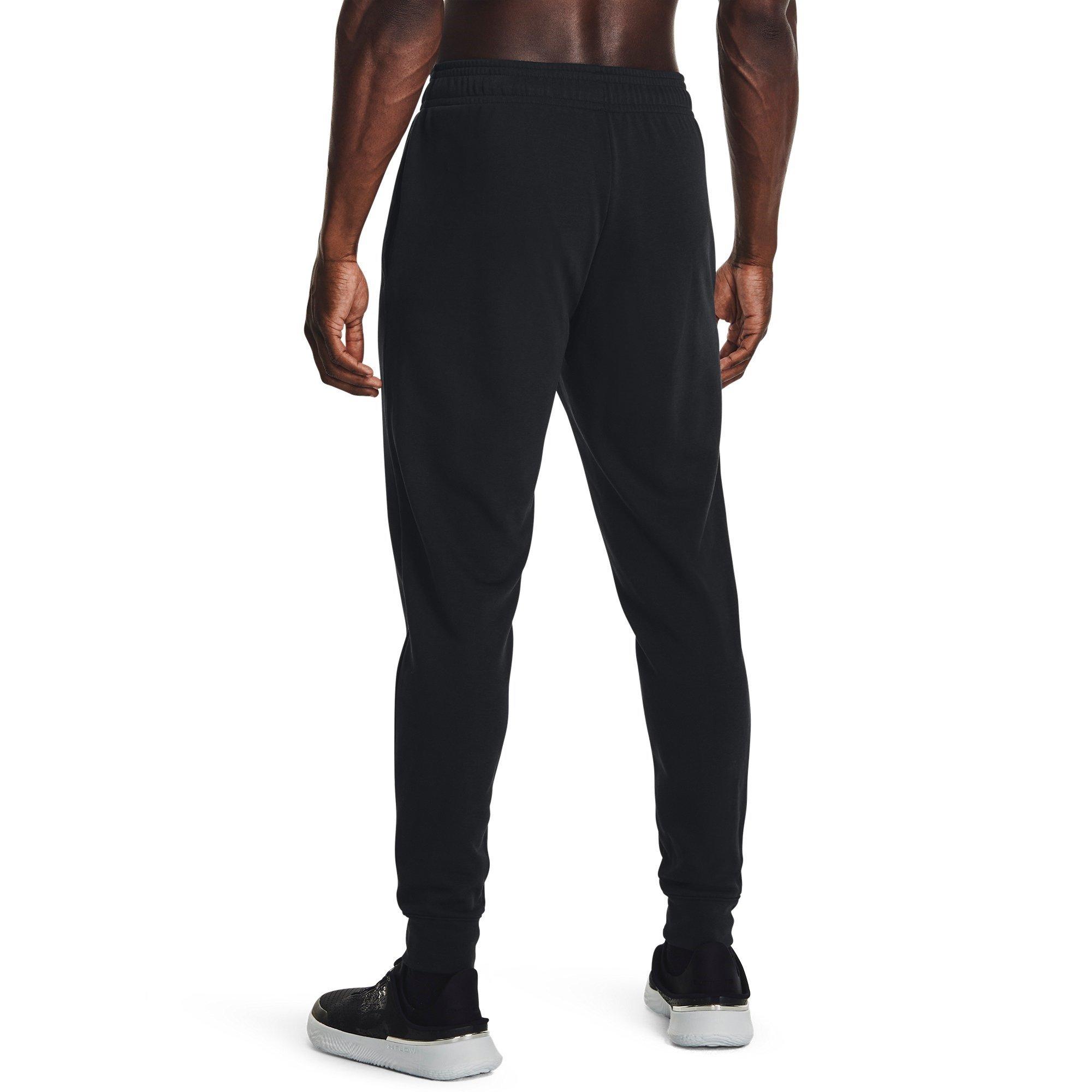 Blk/Onyx White - Under Armour - Rival Terry Closed Hem Jersey Joggers - 3