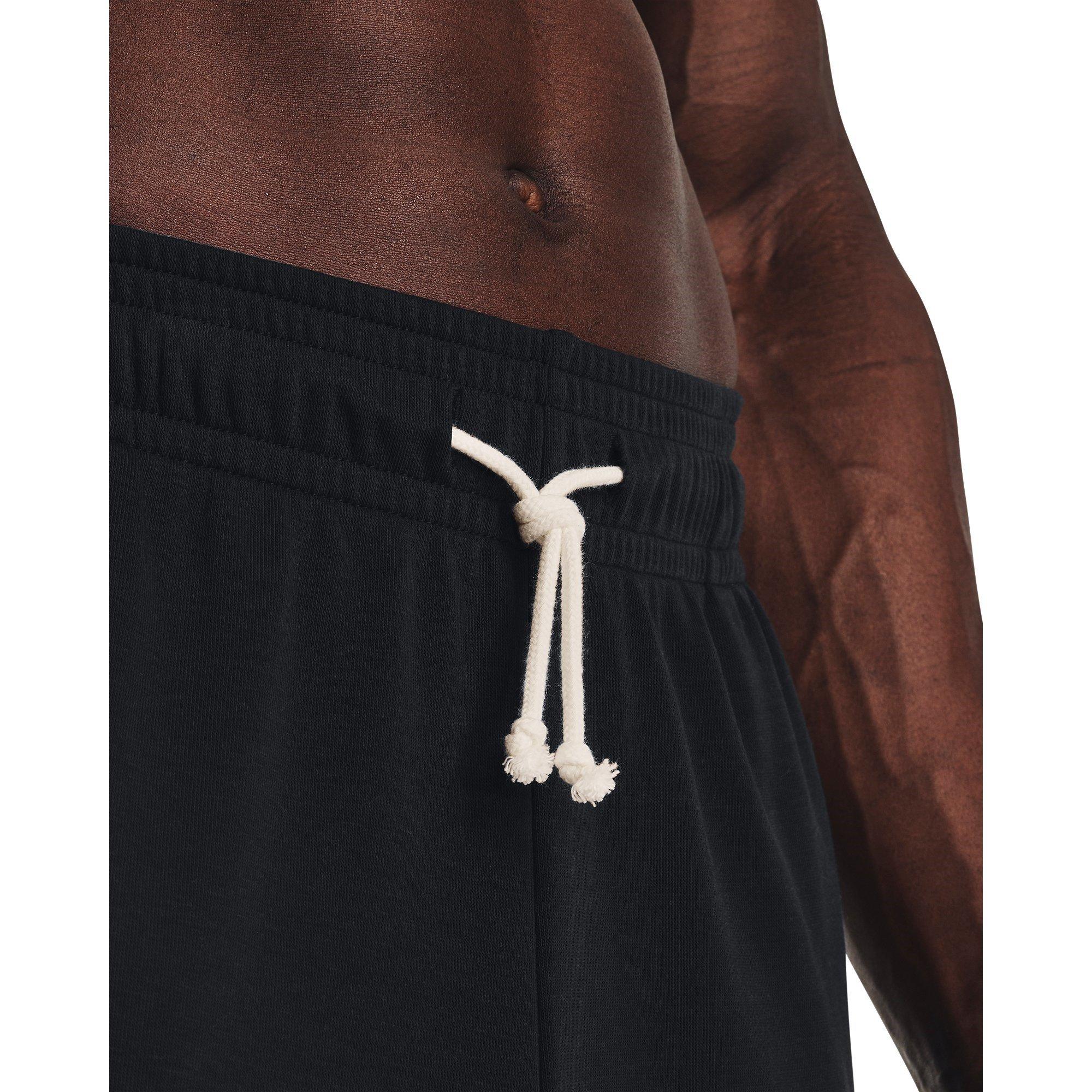 Blk/Onyx White - Under Armour - Rival Terry Closed Hem Jersey Joggers - 5