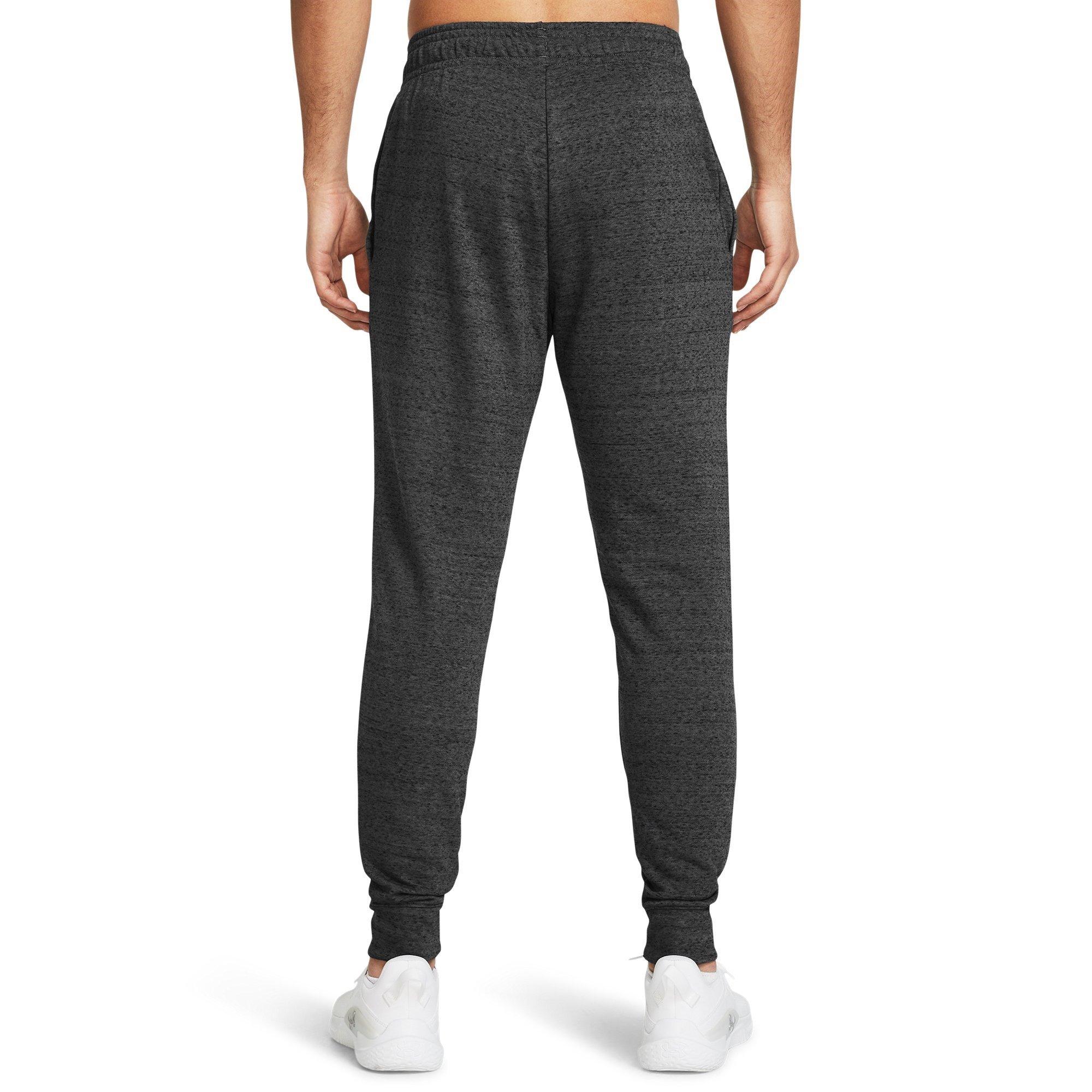 Castlerock/Wht - Under Armour - Rival Terry Closed Hem Jersey Joggers - 3