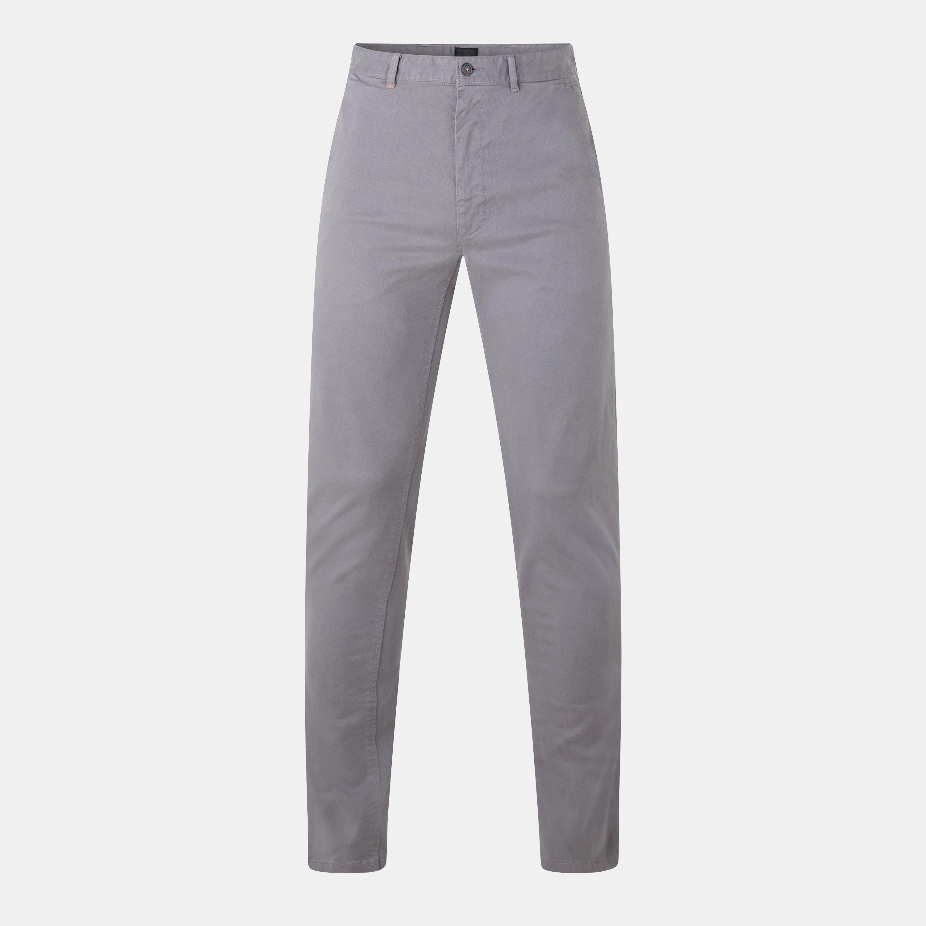 Boss Men's Chino Slim Fit Straight Leg Trousers - Dark Grey - 29W L