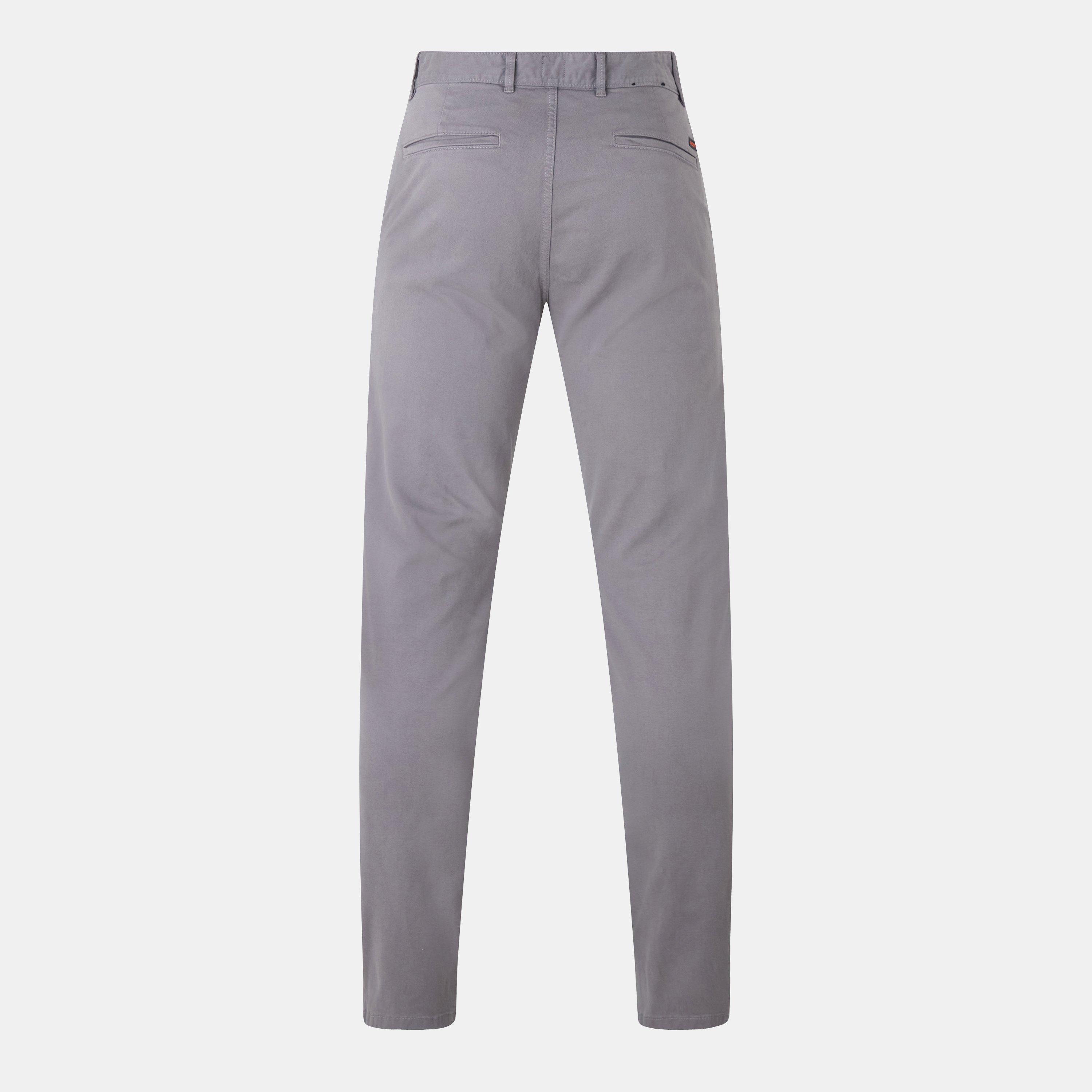 Mørkegrå - Boss - Men's Chino Slim Fit Straight Leg Trousers - 2