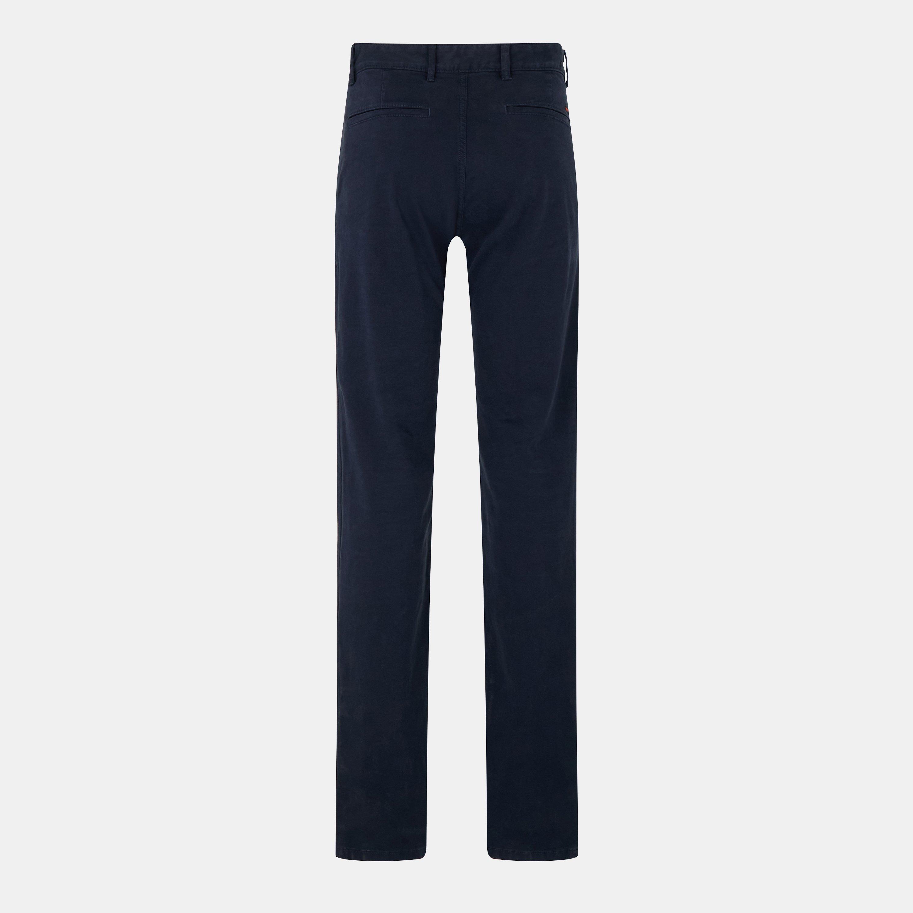Dark Blue - Boss - Men's Chino Slim Fit Straight Leg Trousers - 2