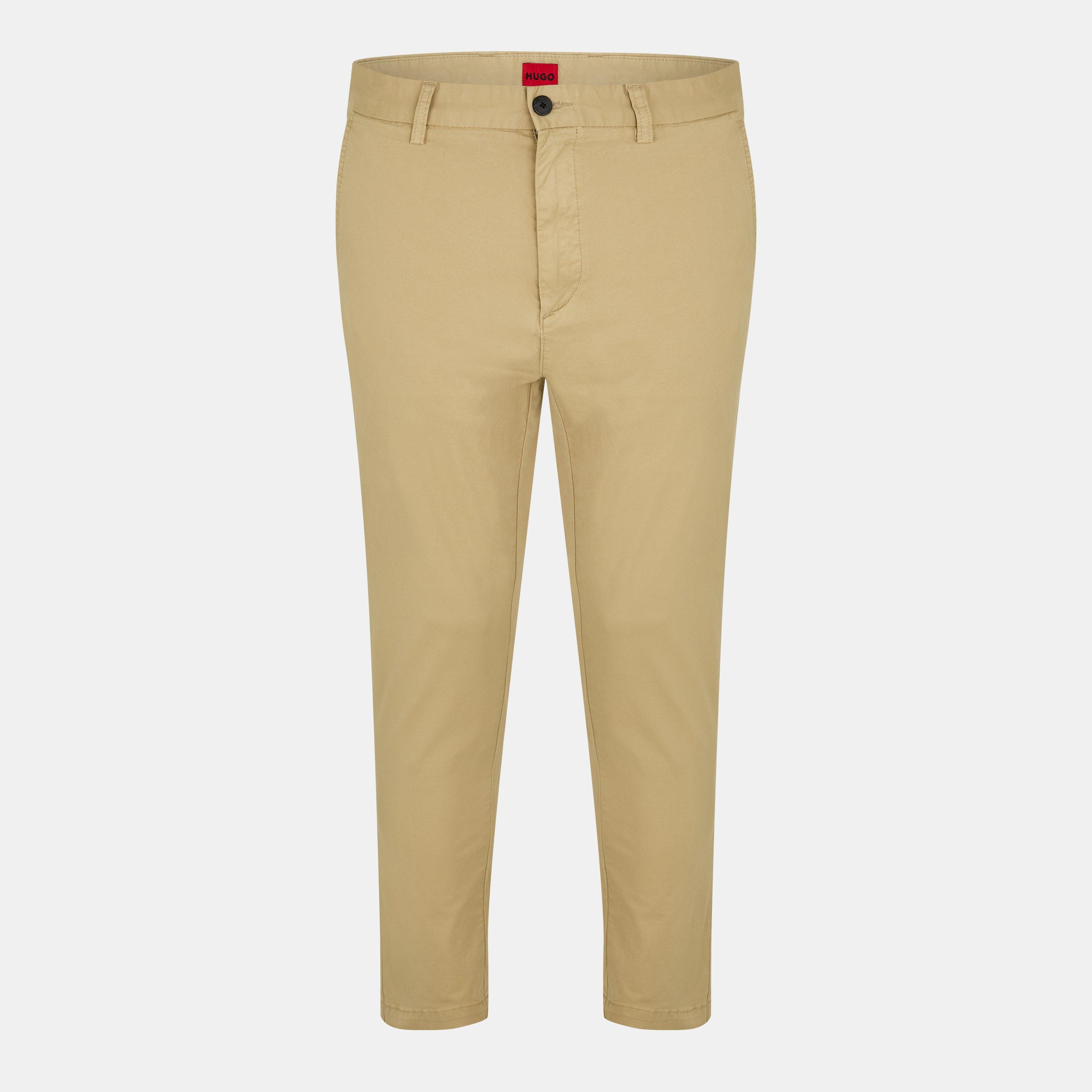 Hugo Men's Straight Leg Trousers - Medium Beige - 38W R