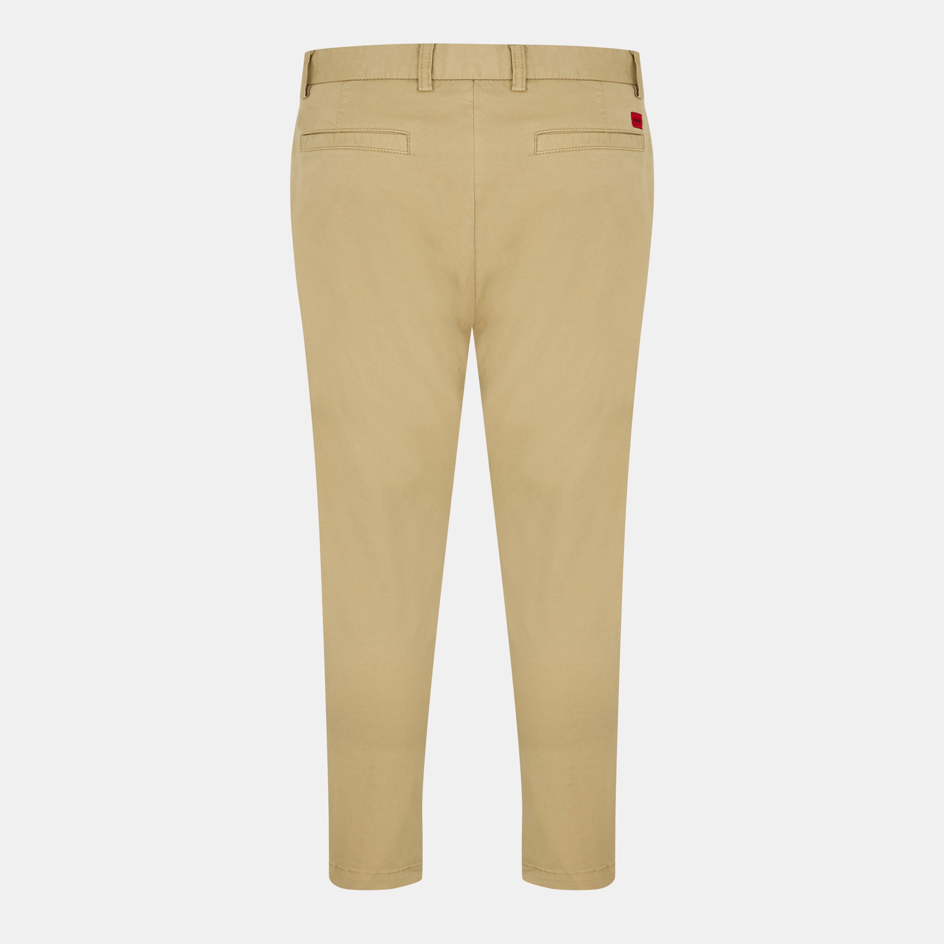Medium Beige - Hugo - Men's Straight Leg Trousers - 2