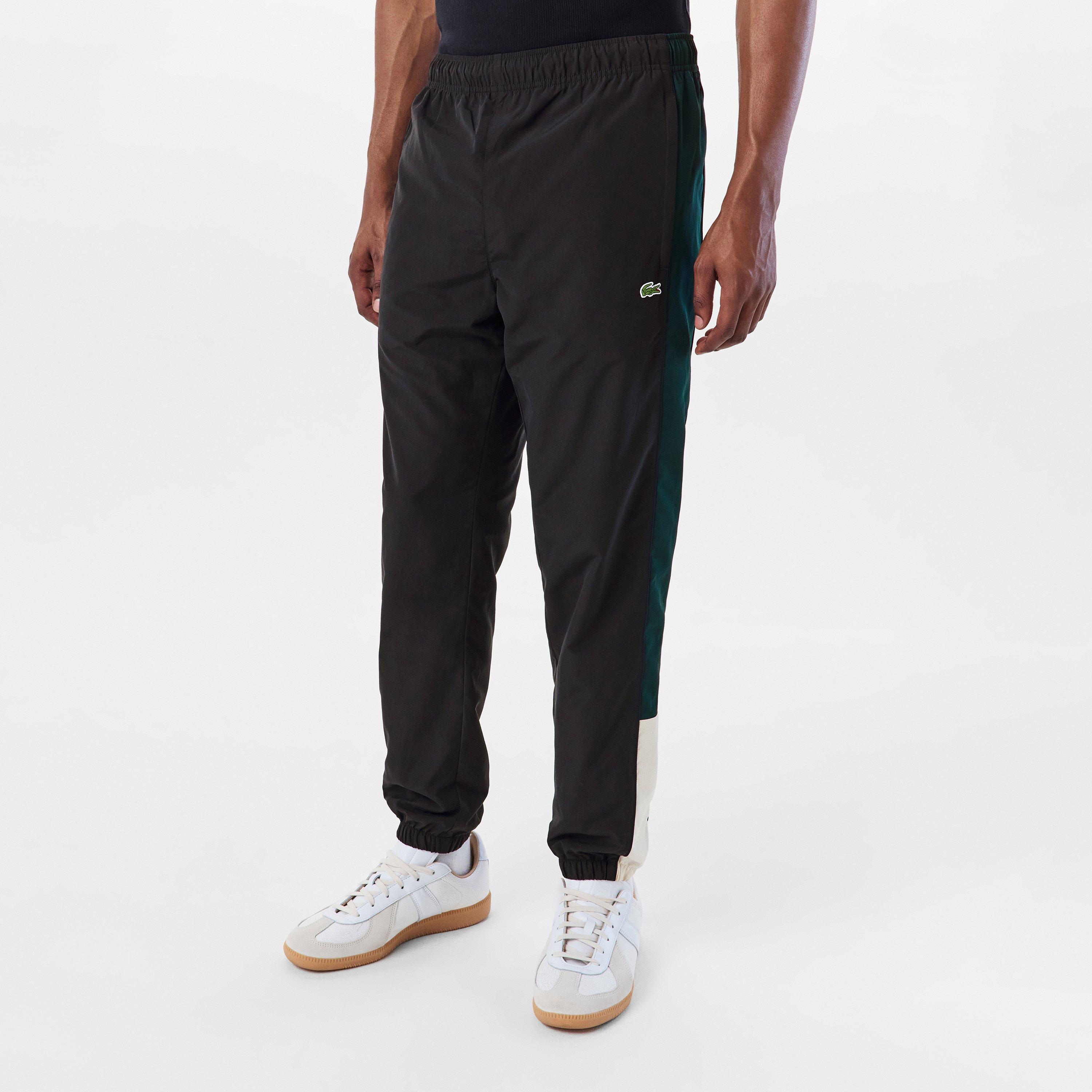Black 6XH - Lacoste - Men's Closed Hem Poly Joggers - 3
