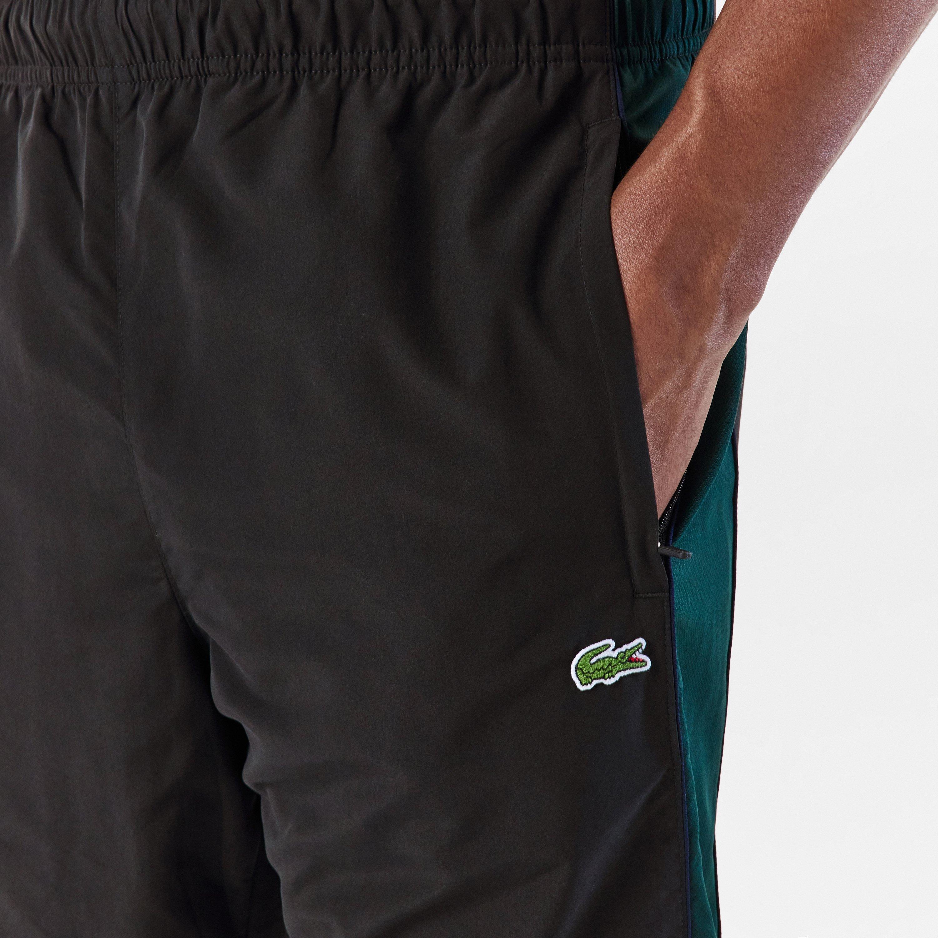 Black 6XH - Lacoste - Men's Closed Hem Poly Joggers - 5