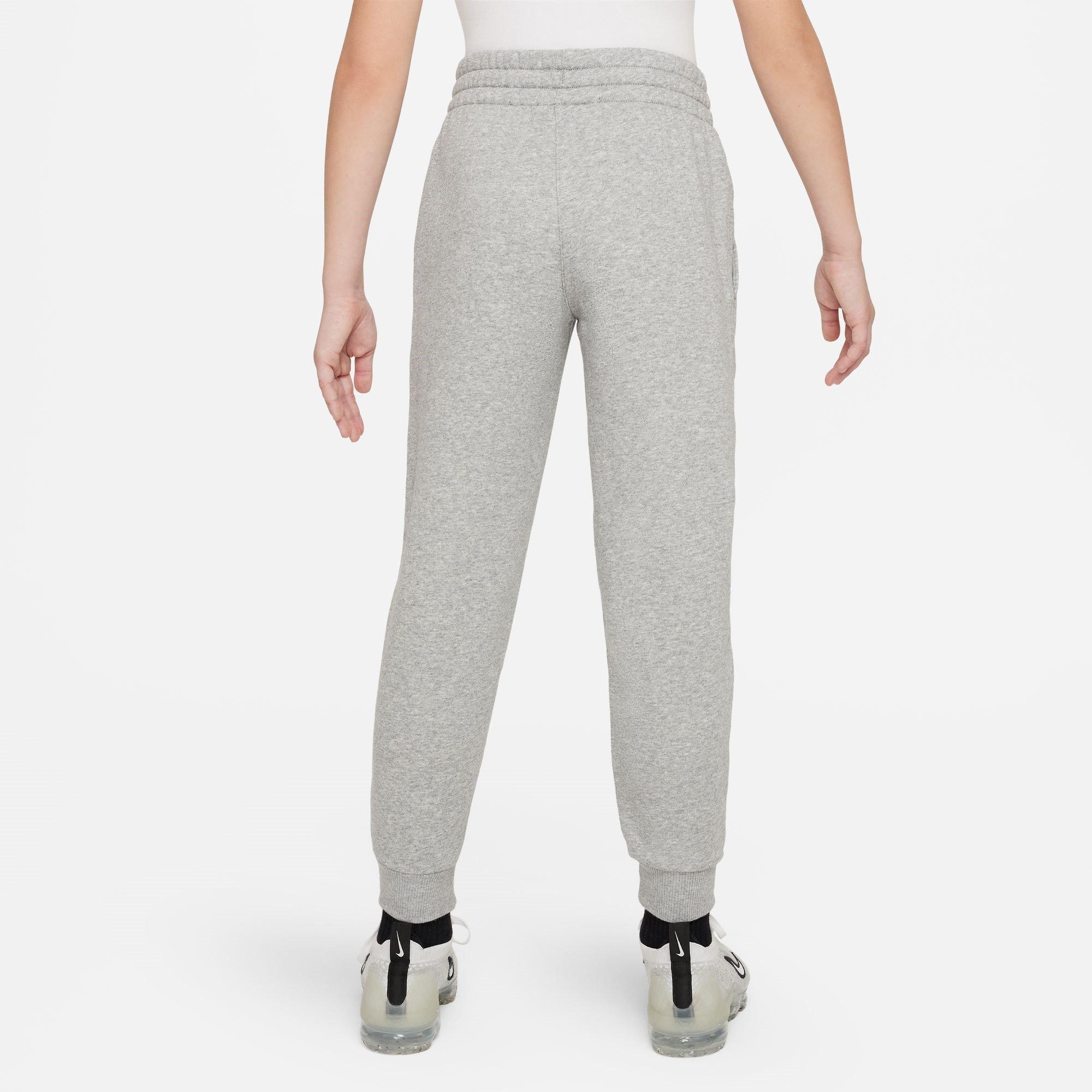 D.Grey/Grey/Wht - Nike - Club Fleece Juniors French Terry Joggers - 2