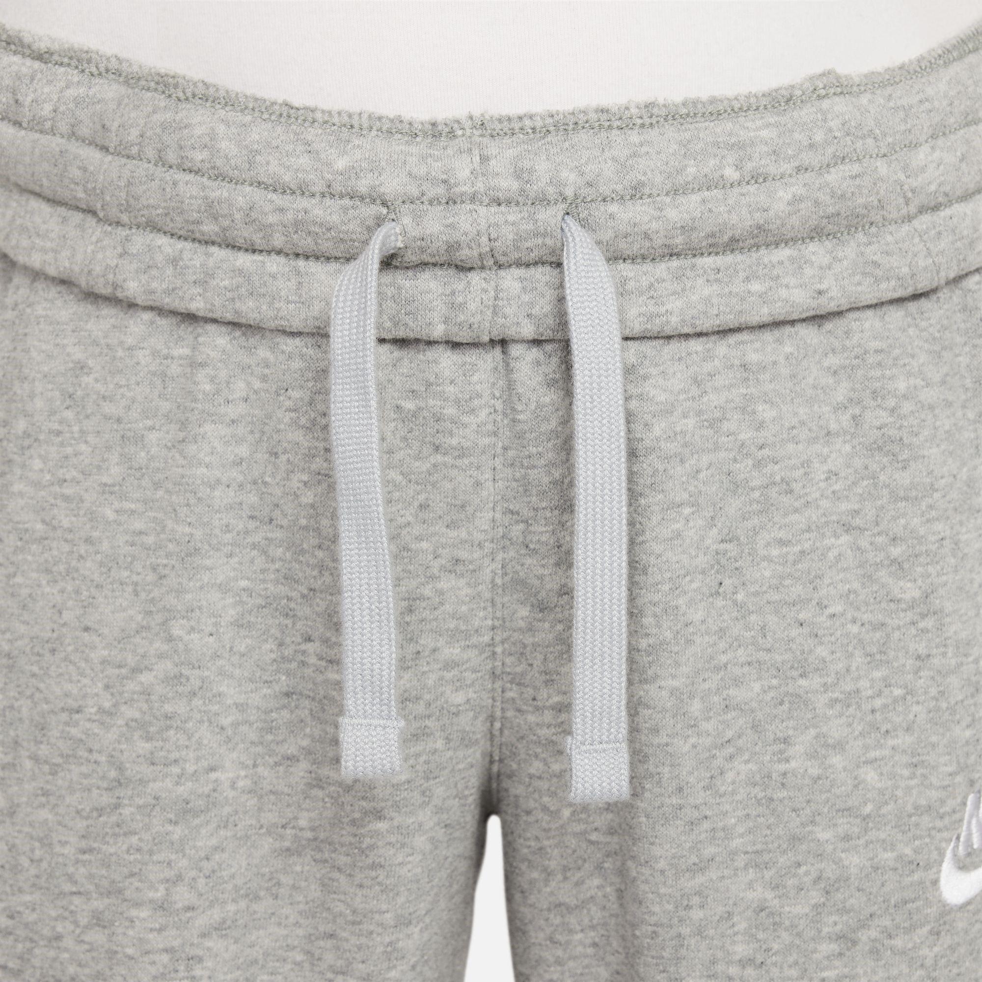 D.Grey/Grey/Wht - Nike - Club Fleece Juniors French Terry Joggers - 4
