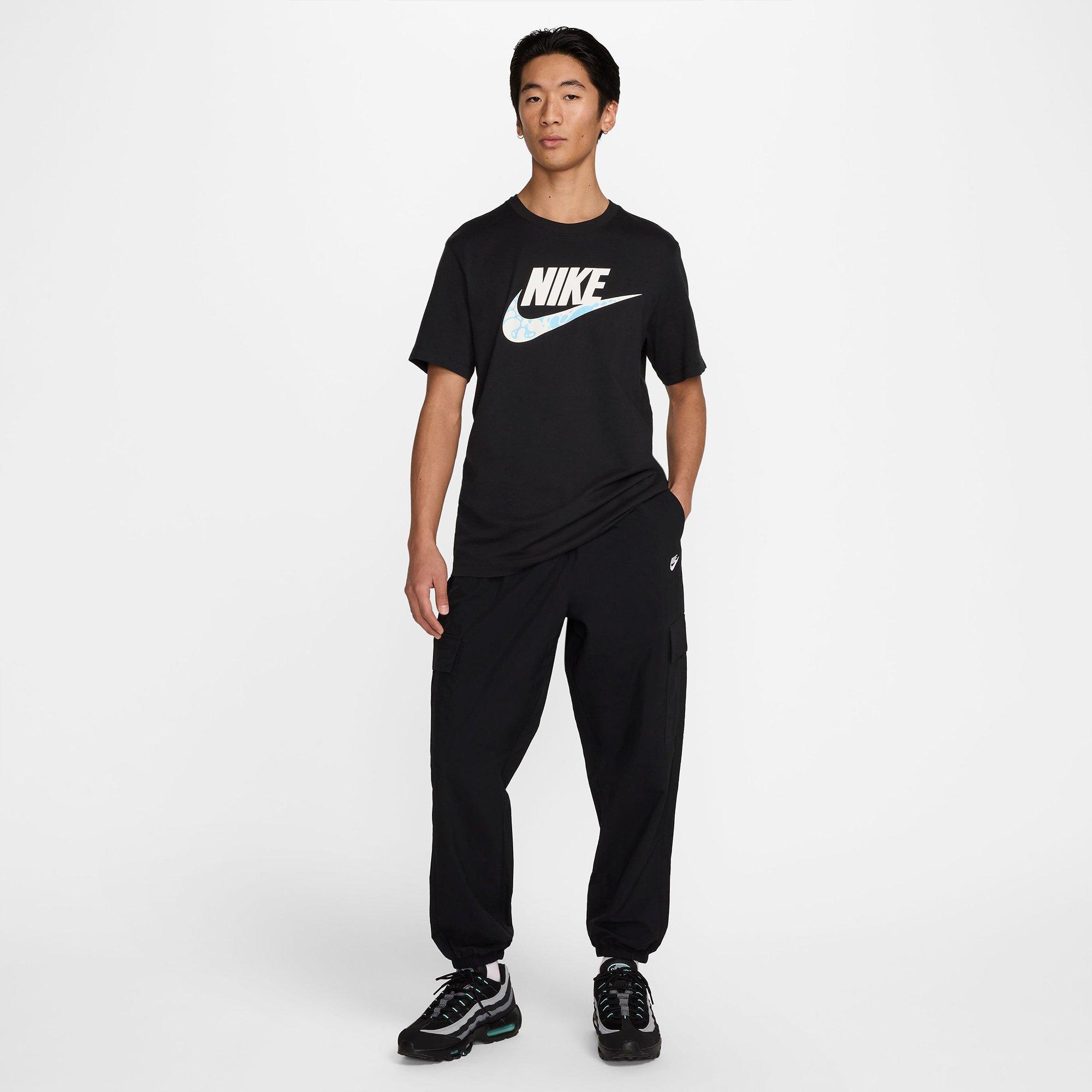Black/White - Nike - Club Mens Woven Cargo Pants - 3
