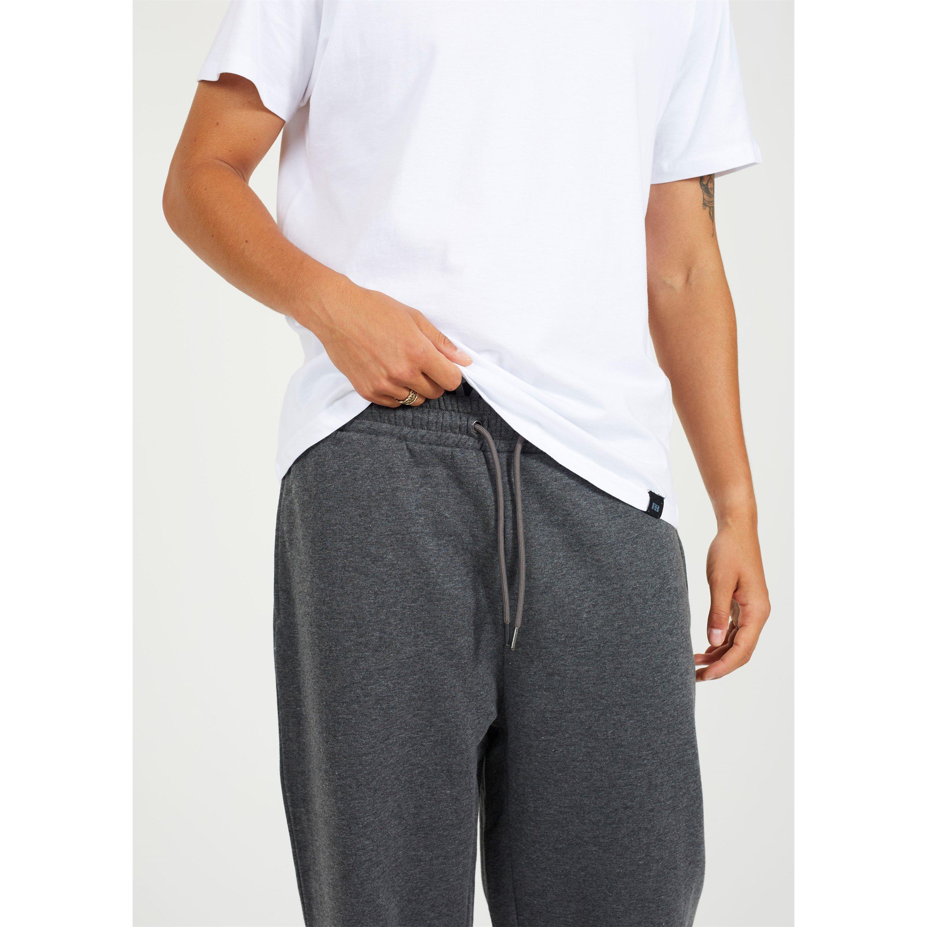 Charcoal - Brave Soul - BS Wide Leg Joggers with Open Hem - 4