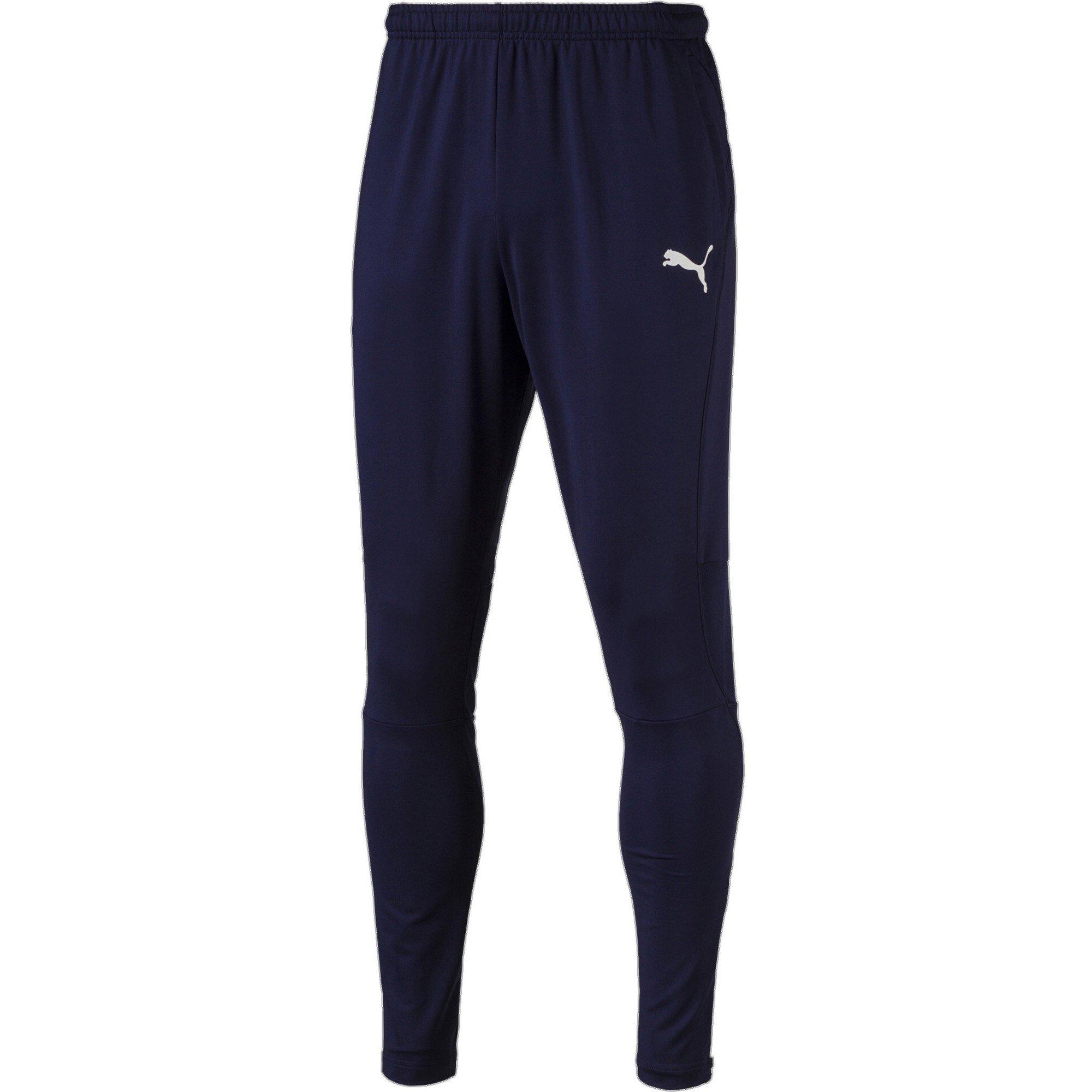 Peacoat/Wit - Puma - Men's Liga Training Pants Pro Performance Tracksuit Bottoms