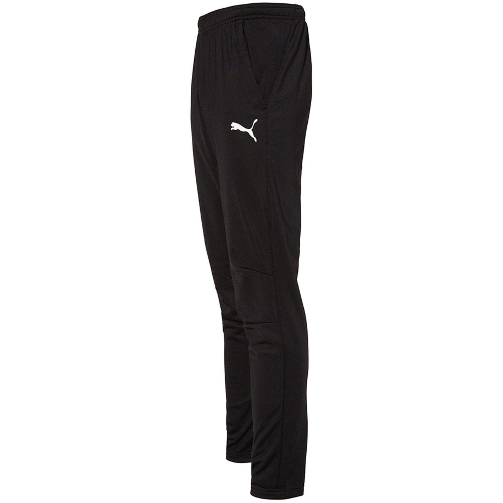 Black/White - Puma - Puma Liga Training Pant Core Tracksuit Bottom Mens - 3