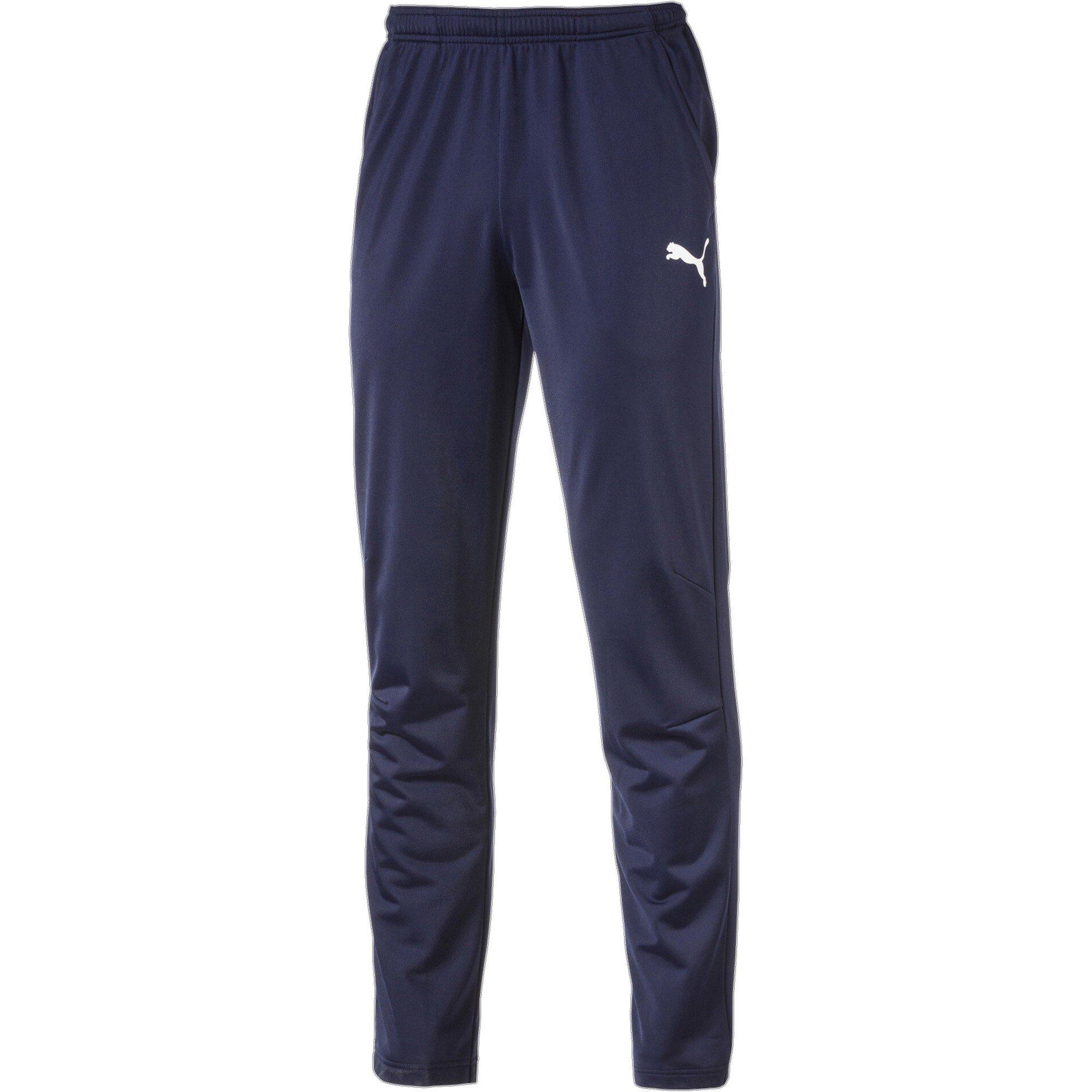 Puma Men's Liga Training Pant Core Tracksuit Bottom - Peacoat/White - XL