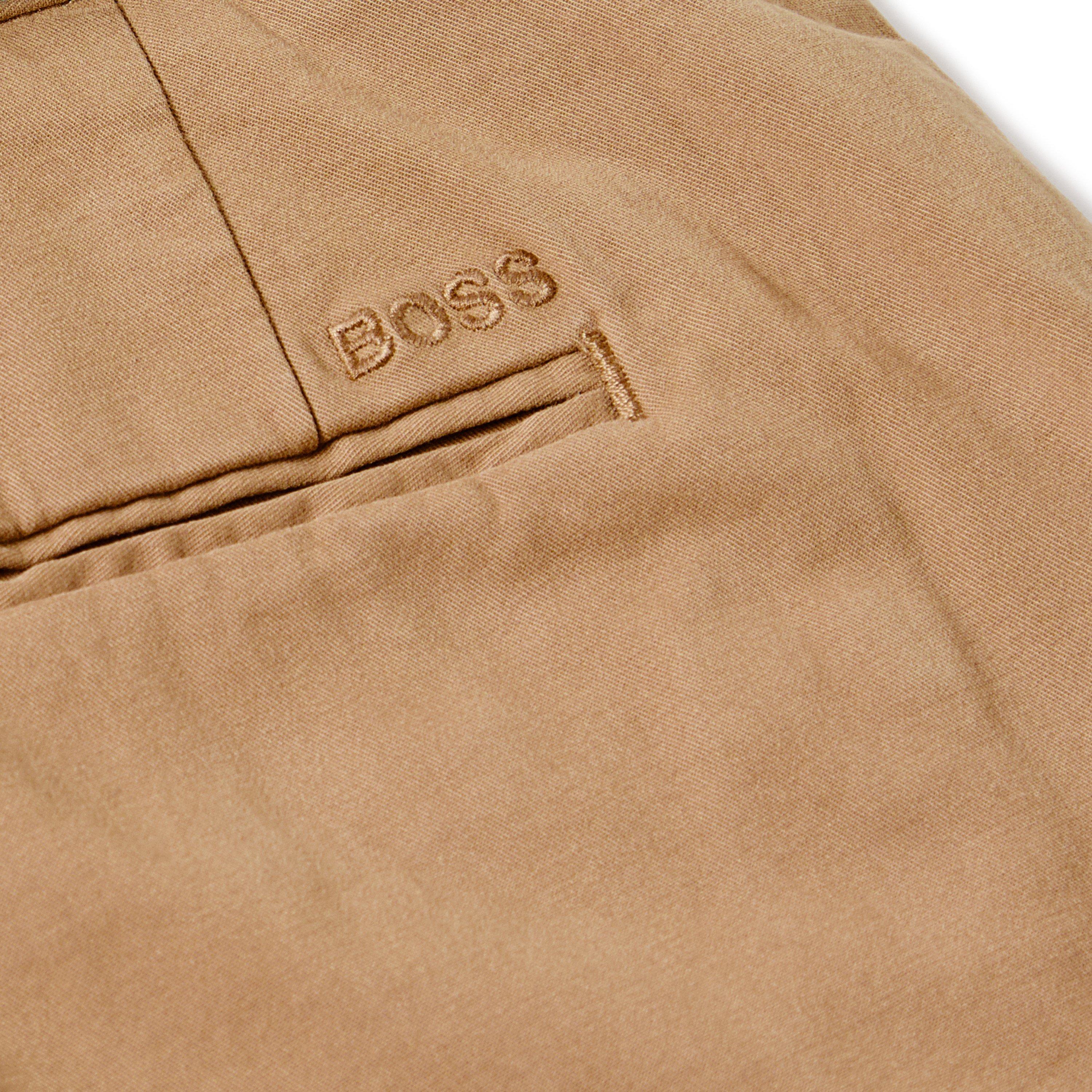 Light Beige - Boss - Men's Kaito3-D Straight Leg Trousers - 3