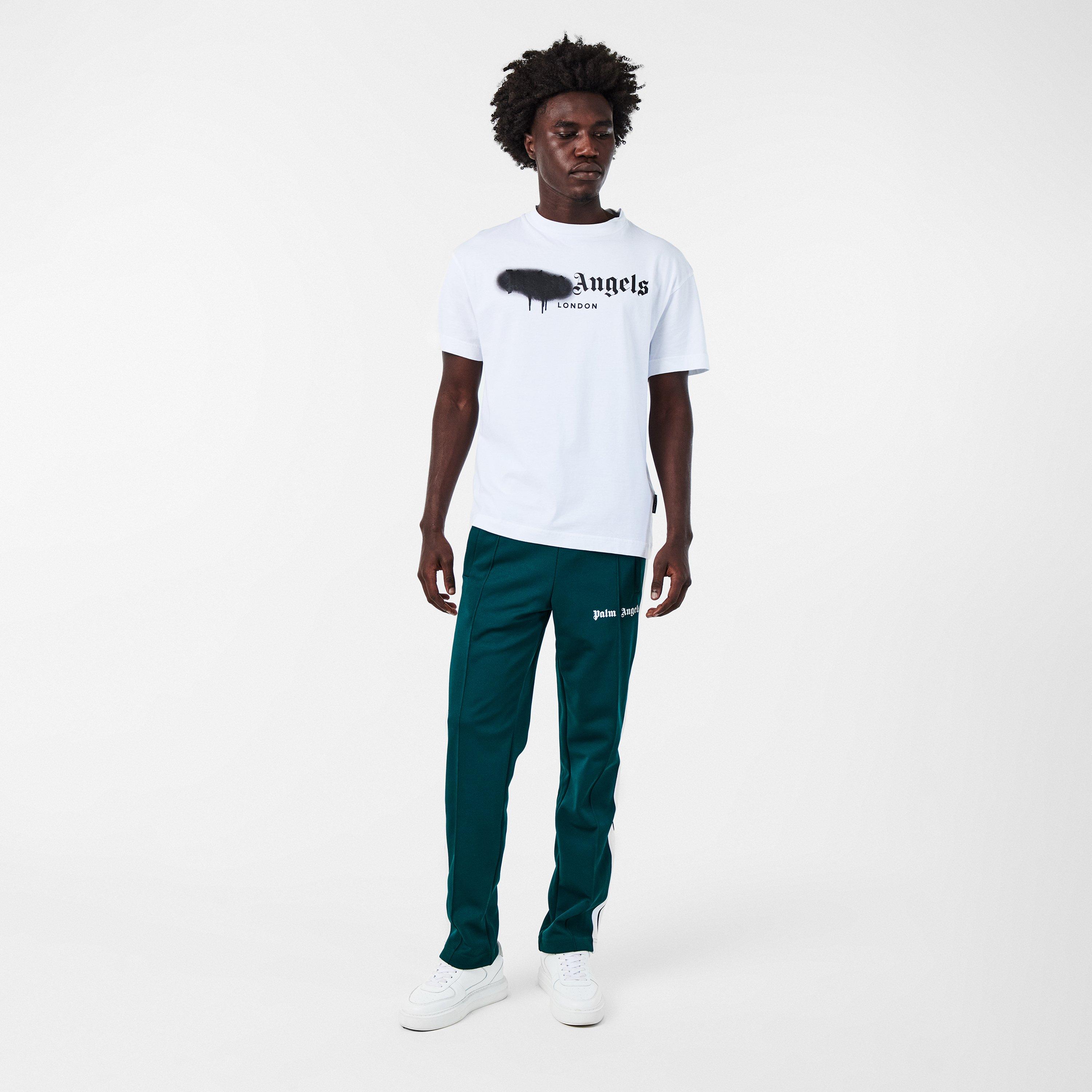 Green/White - Palm Angels - Classic Logo Track Pants - 6
