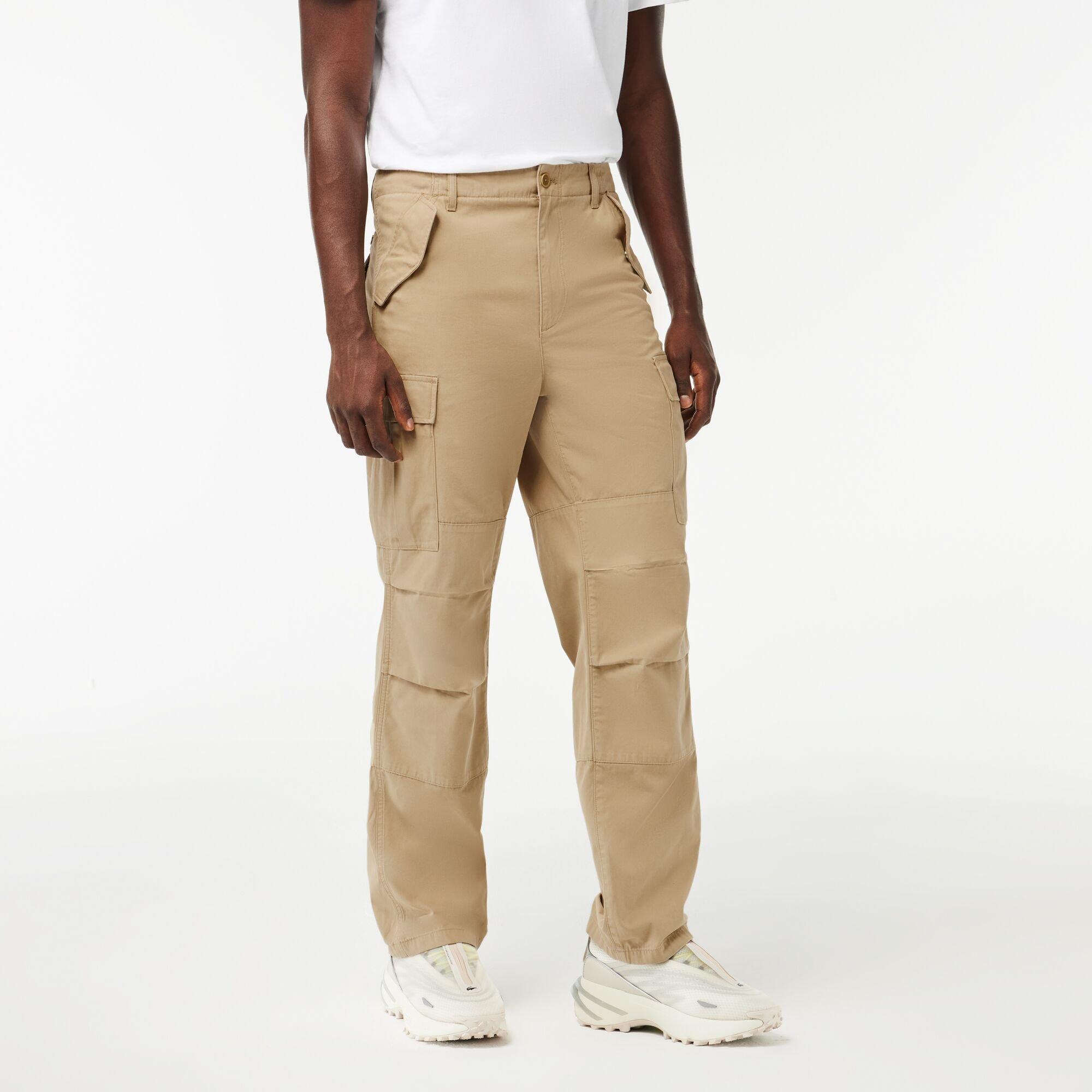 Lacoste Men's Straight Fit Cargo Trousers - Lion - 44W R